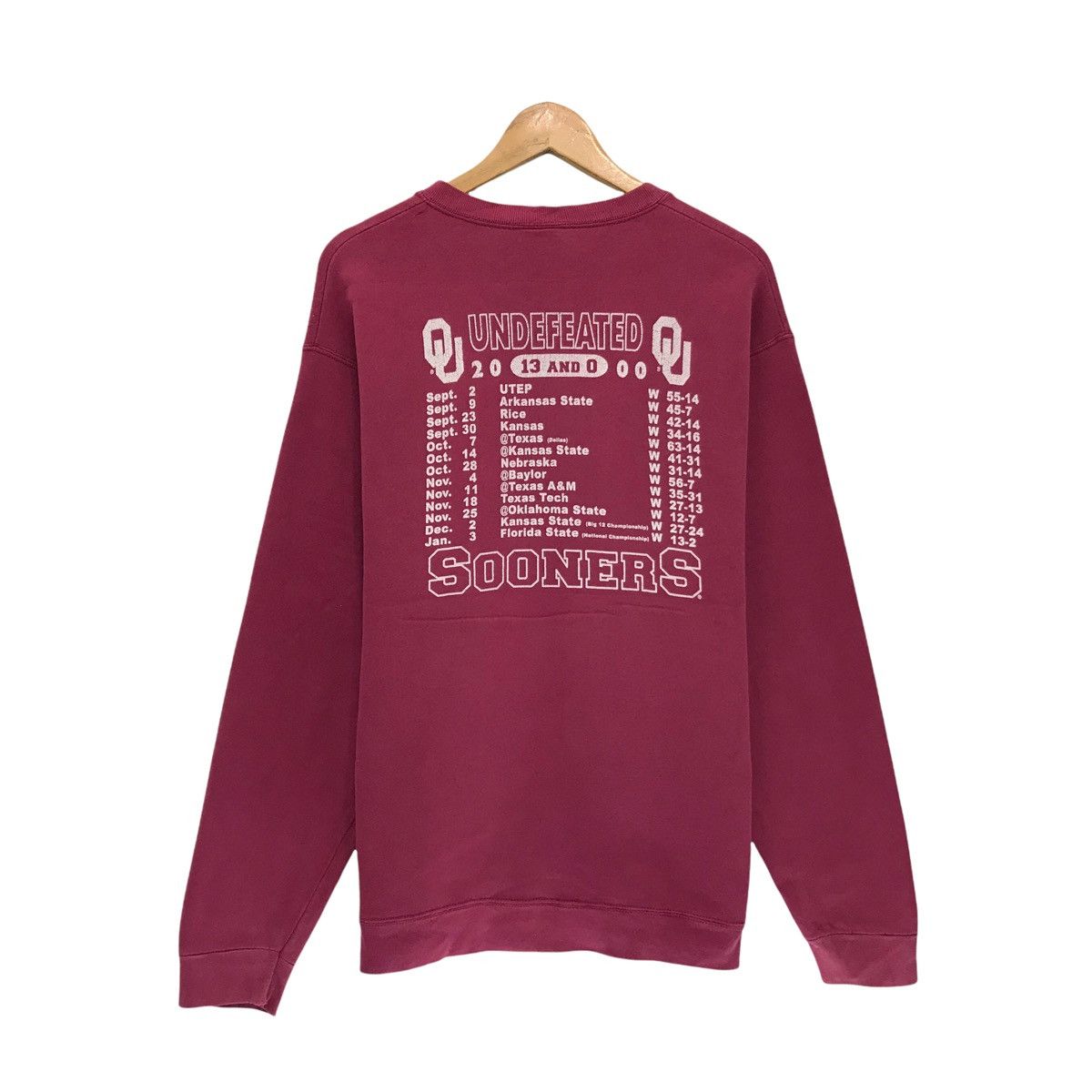 MLB × NFL × Sports Specialties Vintage Oklahoma Sooners Football Team Sweatshirt Size US M / EU 48-50 / 2 - 6 Thumbnail