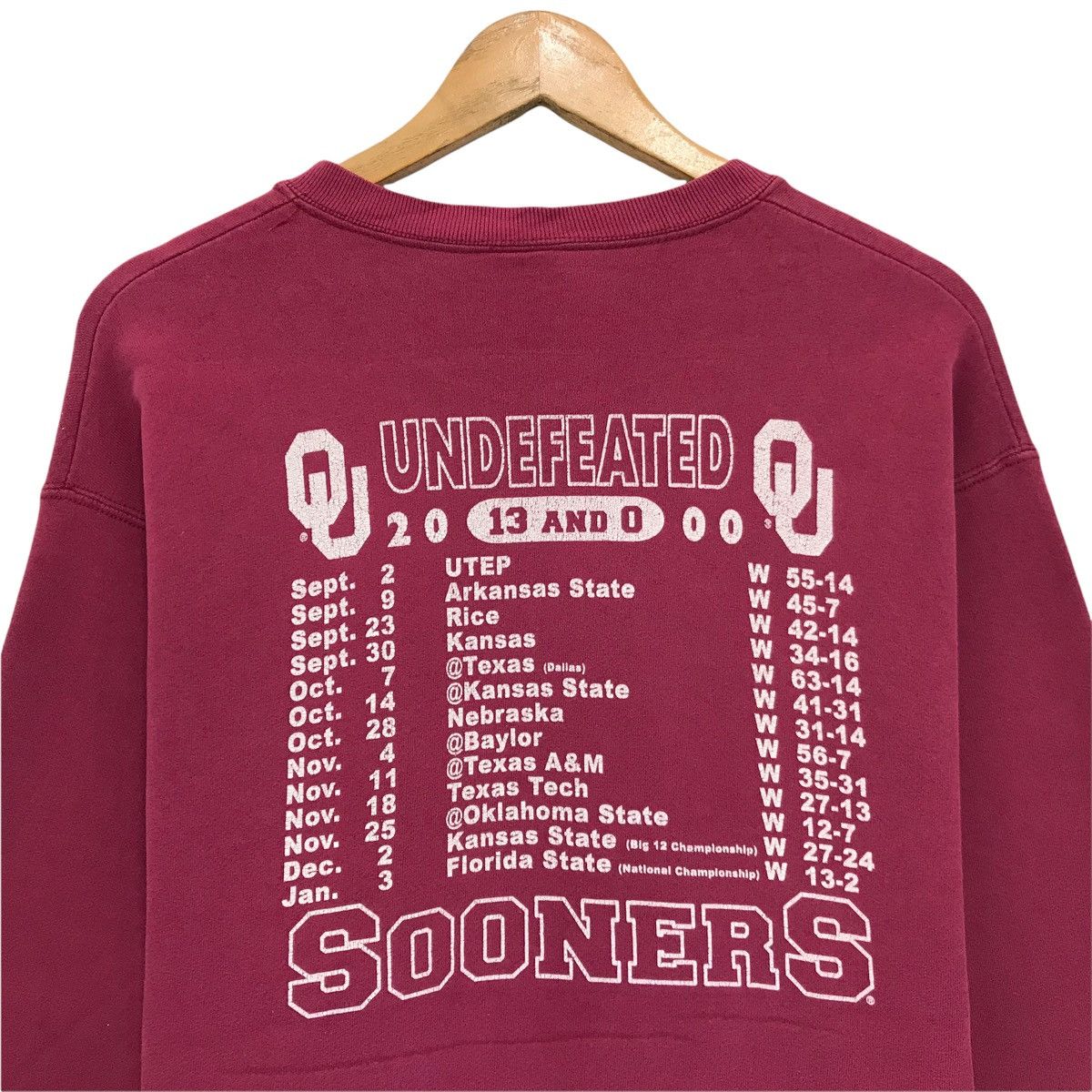 MLB × NFL × Sports Specialties Vintage Oklahoma Sooners Football Team Sweatshirt Size US M / EU 48-50 / 2 - 7 Thumbnail