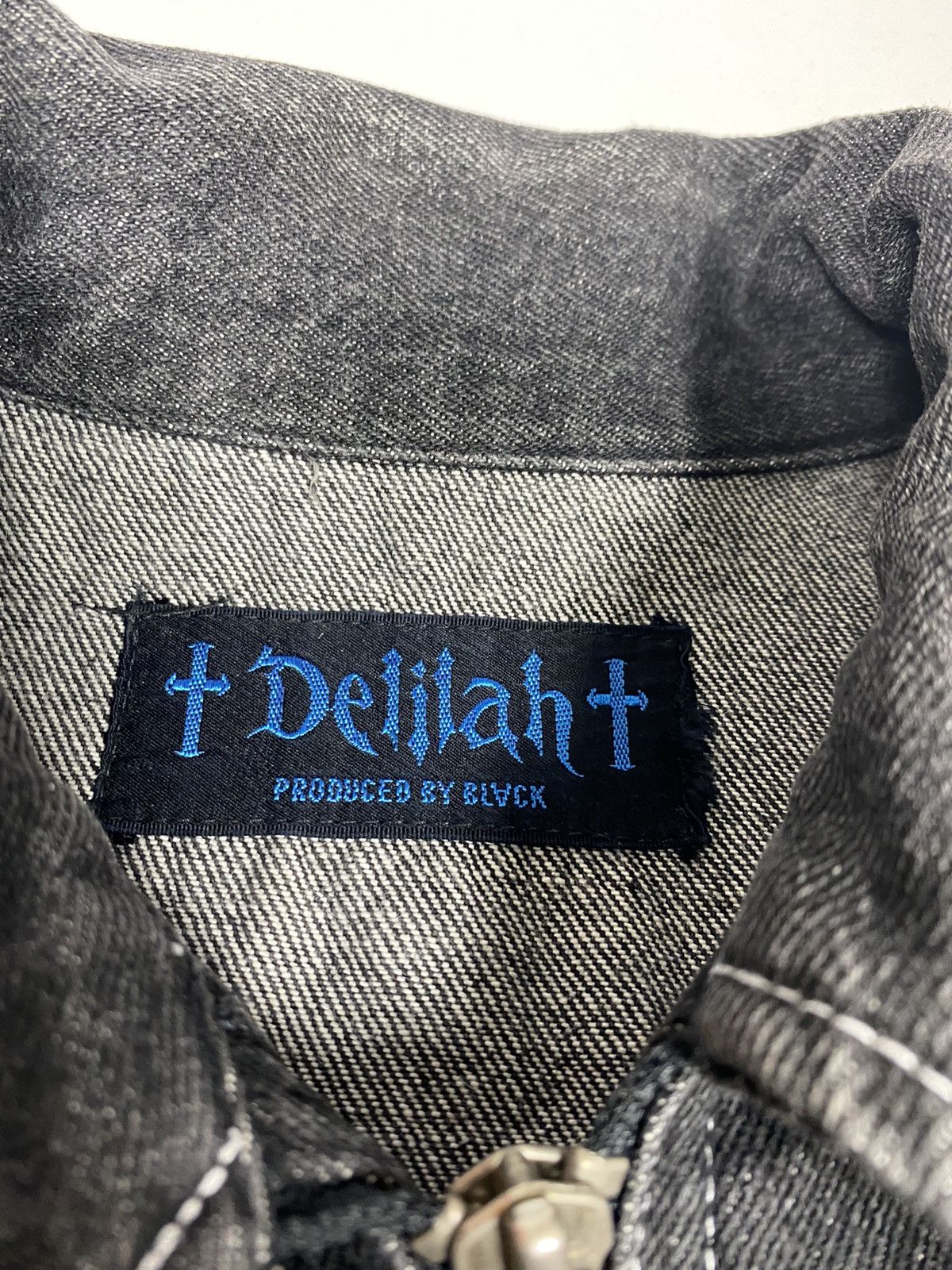 Japanese Brand Vintage Delilah By Black Denim Jacket. J005 Size US M / EU 48-50 / 2 - 5 Thumbnail