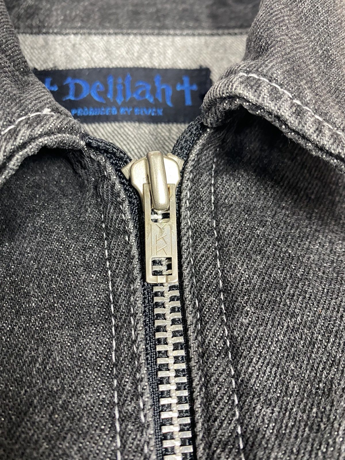 Japanese Brand Vintage Delilah By Black Denim Jacket. J005 Size US M / EU 48-50 / 2 - 4 Thumbnail