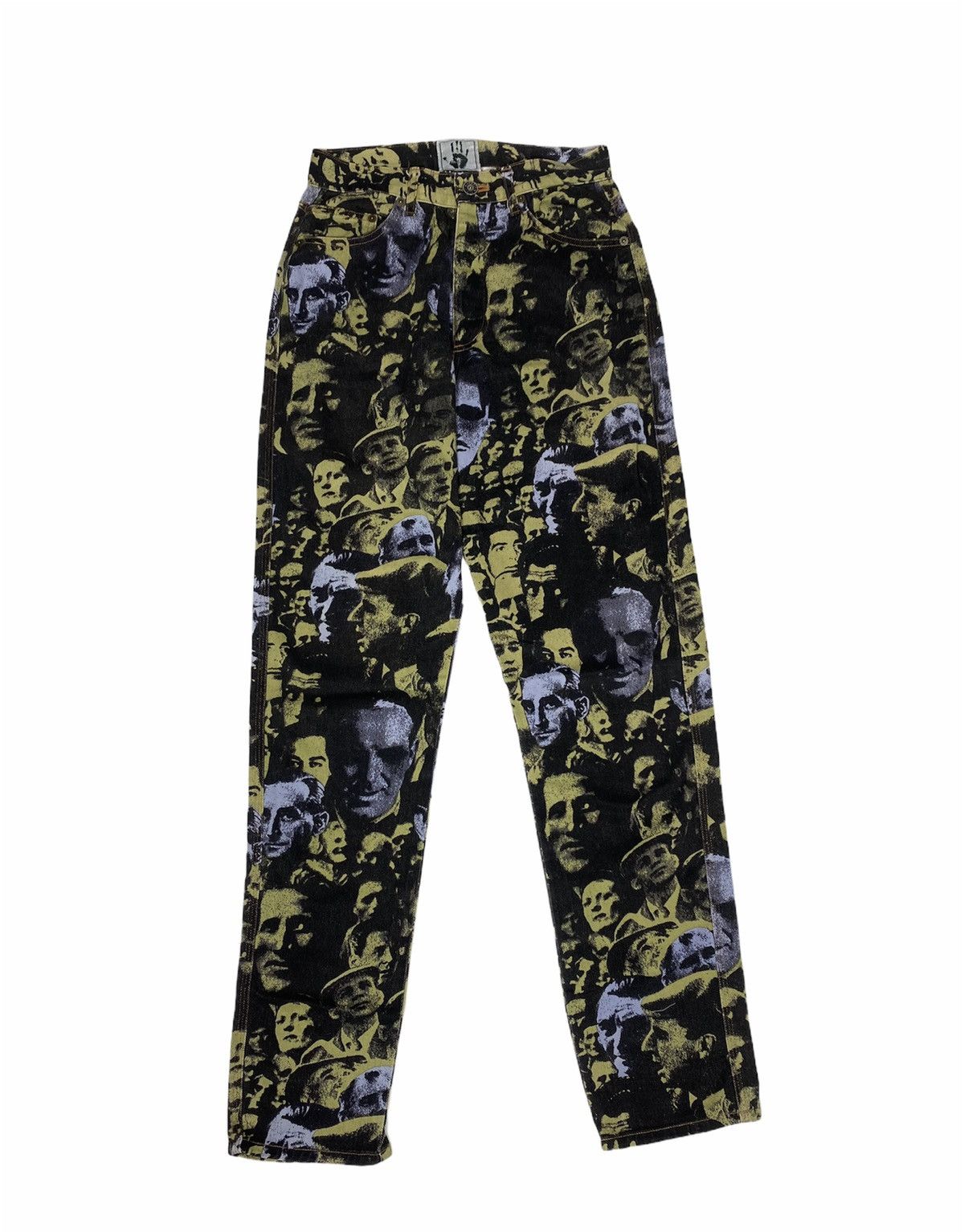 Jean Paul Gaultier Jean Paul Gaultier AW92 Archive Jacquard Face Denim S051 Size US 27 - 1 Thumbnail