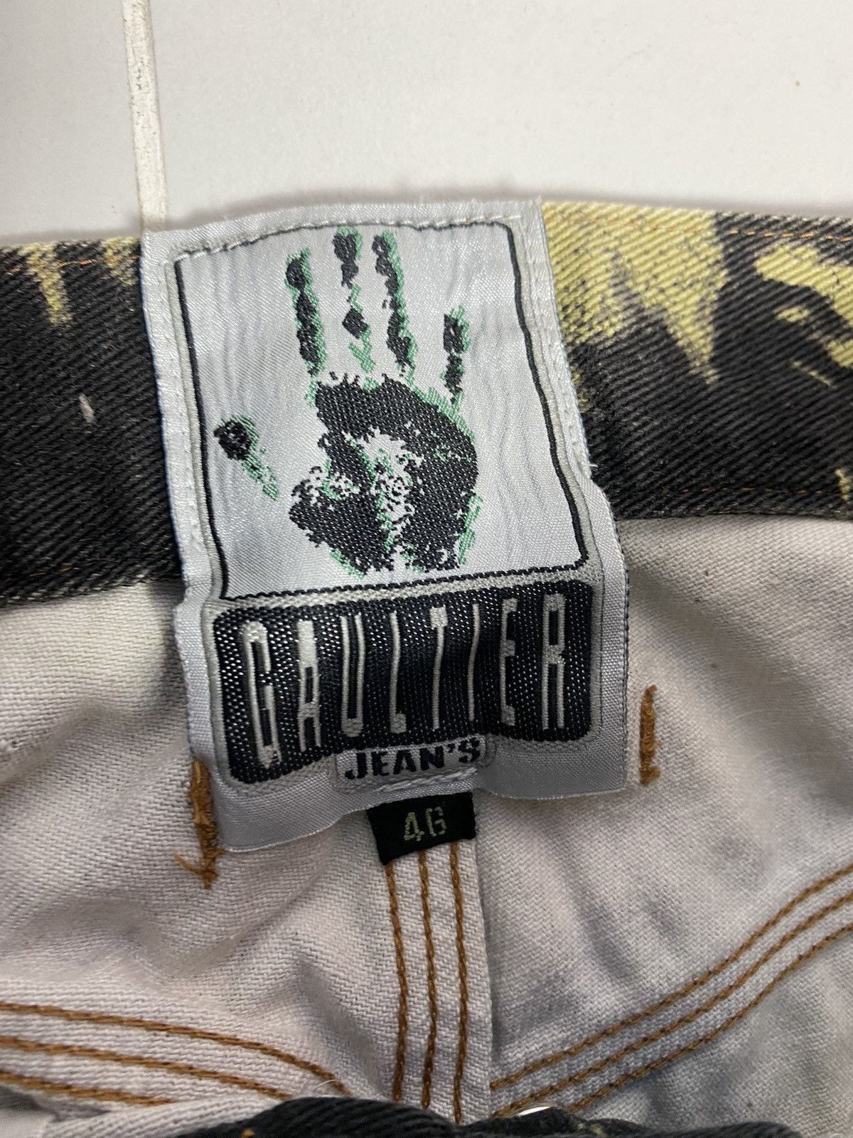 Jean Paul Gaultier Jean Paul Gaultier AW92 Archive Jacquard Face Denim S051 Size US 27 - 4 Thumbnail
