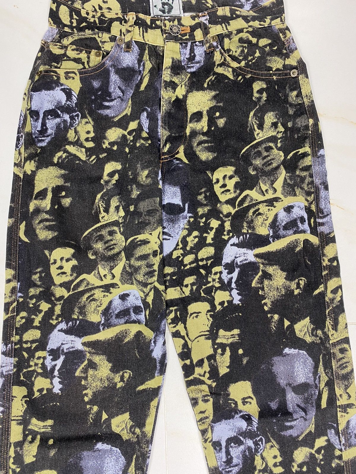 Jean Paul Gaultier Jean Paul Gaultier AW92 Archive Jacquard Face Denim S051 Size US 27 - 3 Thumbnail