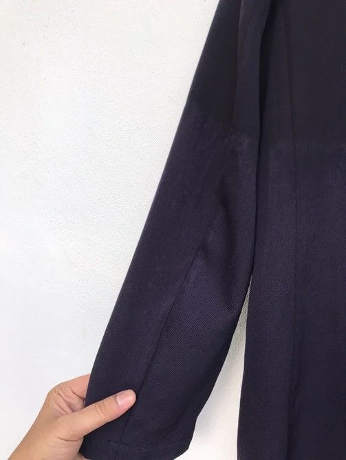 Yohji Yamamoto 🔥Y’s Yohji Yamamoto Two-tone Laine Wool Overcoat Size S / US 4 / IT 40 - 9 Thumbnail