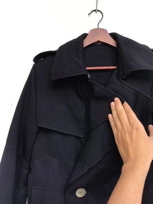 Yohji Yamamoto 🔥Y’s Yohji Yamamoto Two-tone Laine Wool Overcoat Size S / US 4 / IT 40 - 7 Thumbnail