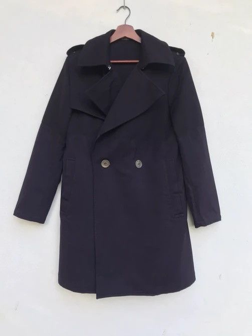 Yohji Yamamoto 🔥Y’s Yohji Yamamoto Two-tone Laine Wool Overcoat Size S / US 4 / IT 40 - 2 Thumbnail