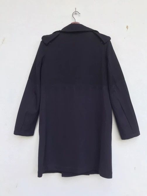 Yohji Yamamoto 🔥Y’s Yohji Yamamoto Two-tone Laine Wool Overcoat Size S / US 4 / IT 40 - 4 Thumbnail