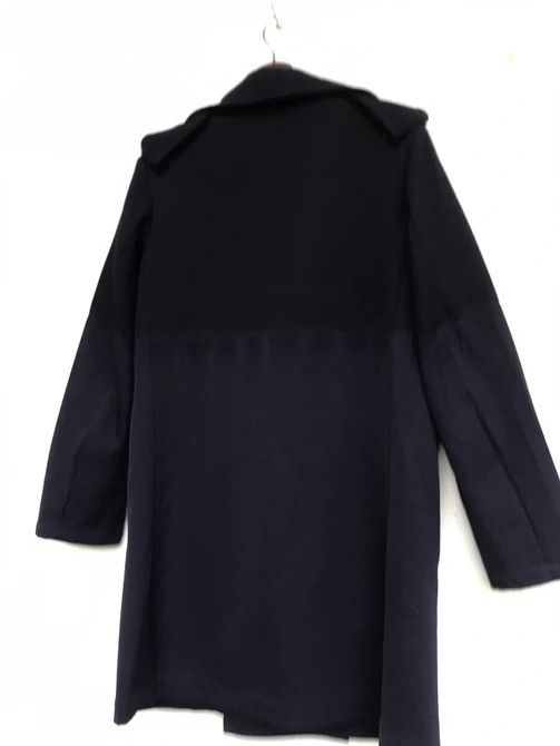 Yohji Yamamoto 🔥Y’s Yohji Yamamoto Two-tone Laine Wool Overcoat Size S / US 4 / IT 40 - 5 Thumbnail
