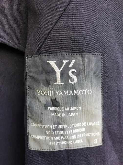 Yohji Yamamoto 🔥Y’s Yohji Yamamoto Two-tone Laine Wool Overcoat Size S / US 4 / IT 40 - 13 Thumbnail