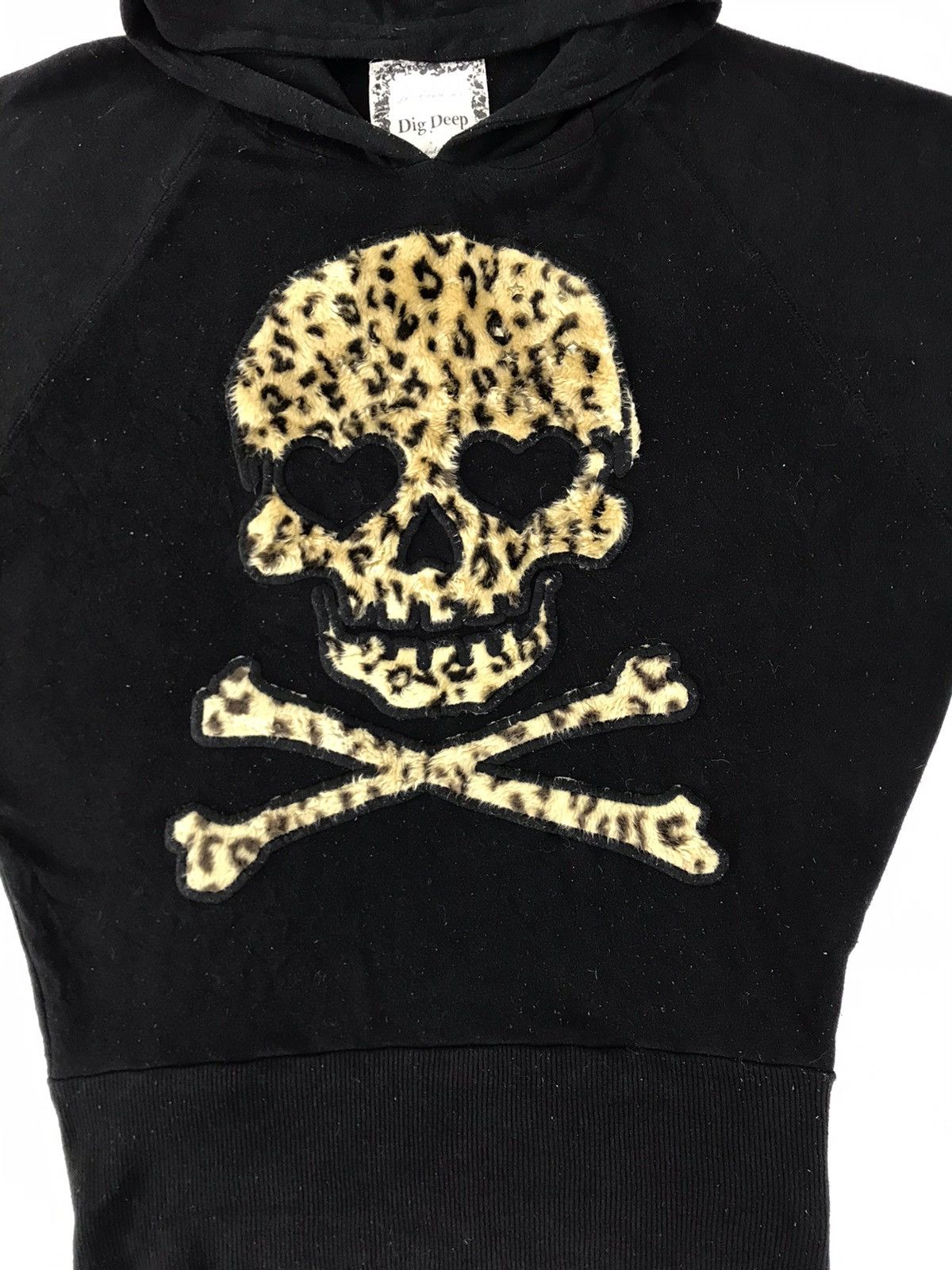 Japanese Brand Dig Deep Embroidery Big Skull Cheetah Sweatshirt Baggy Wear Size M / US 6-8 / IT 42-44 - 2 Thumbnail