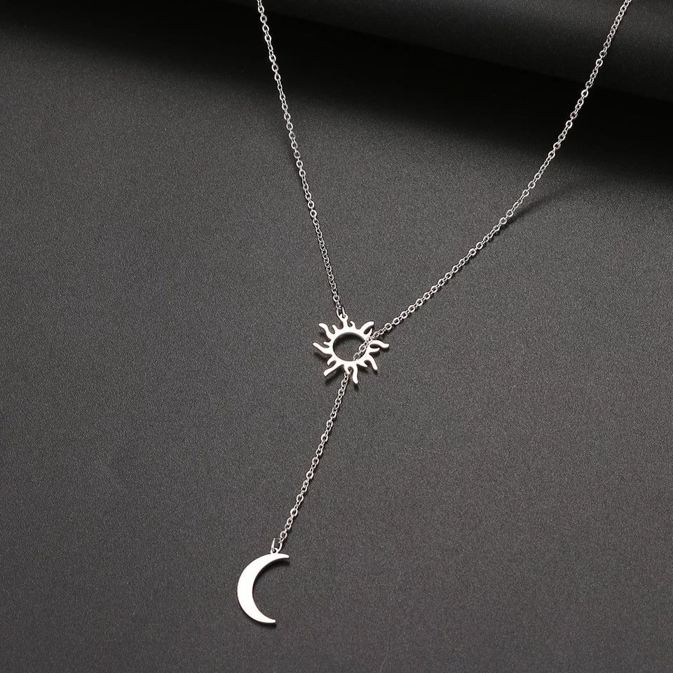 Jewelry Stainless Steel Sun Totem And Moon Necklace Size ONE SIZE - 1 Thumbnail