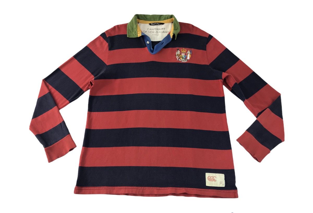 Canterbury of New Zealand × Vintage Vtg Canterbury Of Newzealand Striped Rugby Jersey Long Sleev Size US XL / EU 56 / 4 - 1 Thumbnail