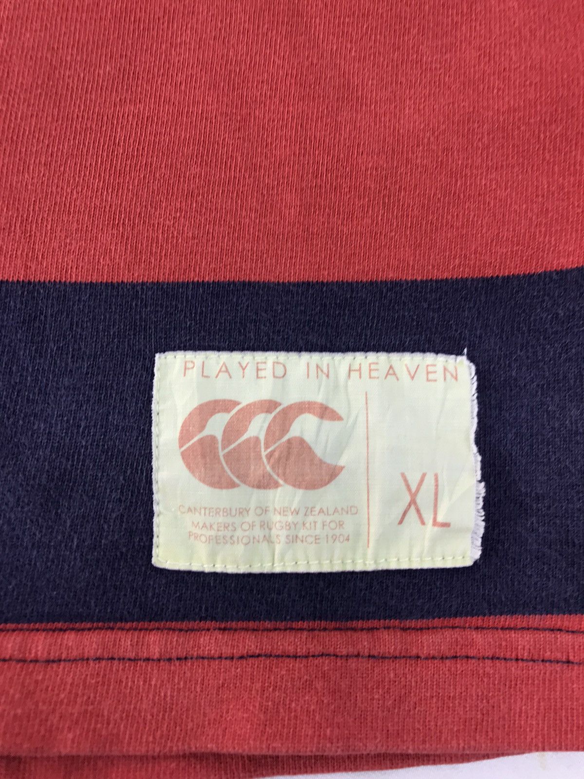 Canterbury of New Zealand × Vintage Vtg Canterbury Of Newzealand Striped Rugby Jersey Long Sleev Size US XL / EU 56 / 4 - 5 Thumbnail