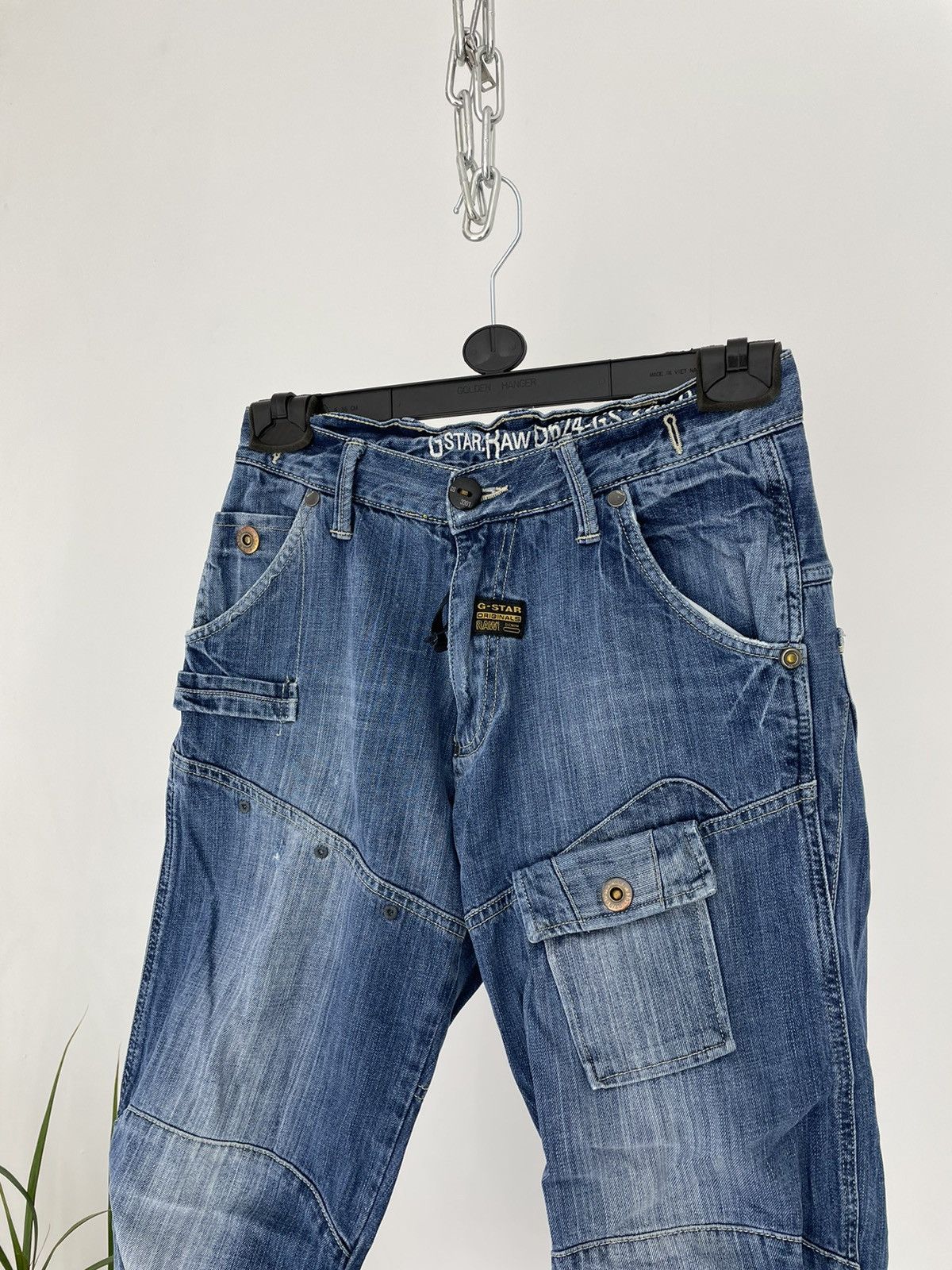 G-Star Vintage G Star Raw jeans blue denim carpenter double knee Size US 30 / EU 46 - 7 Thumbnail