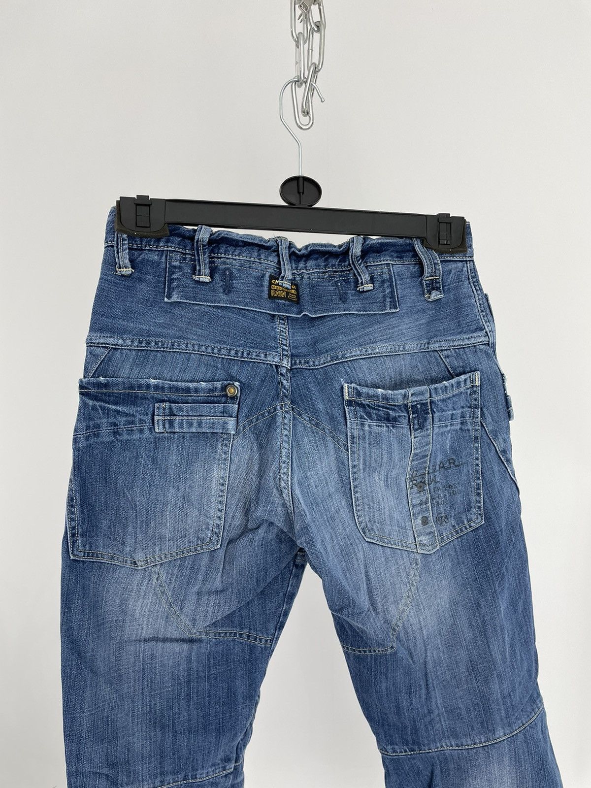G-Star Vintage G Star Raw jeans blue denim carpenter double knee Size US 30 / EU 46 - 9 Thumbnail