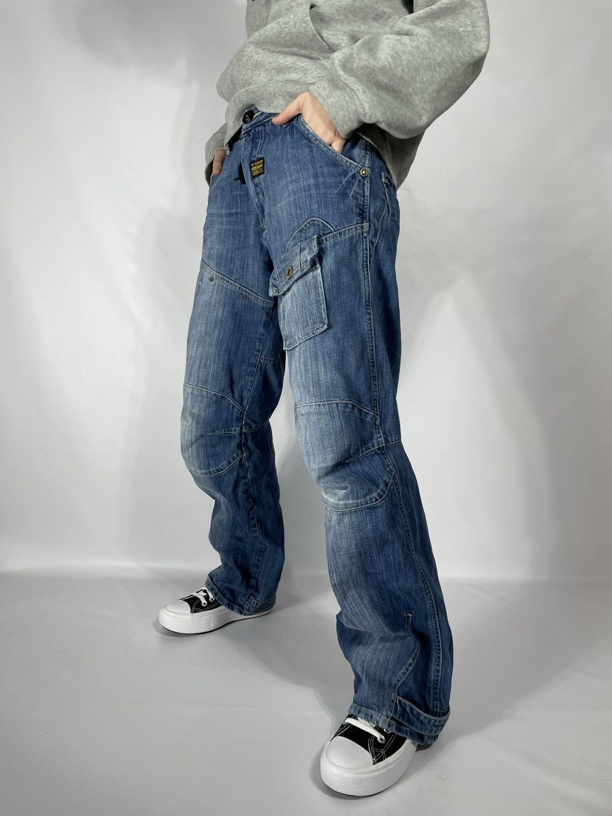 G-Star Vintage G Star Raw jeans blue denim carpenter double knee Size US 30 / EU 46 - 3 Thumbnail