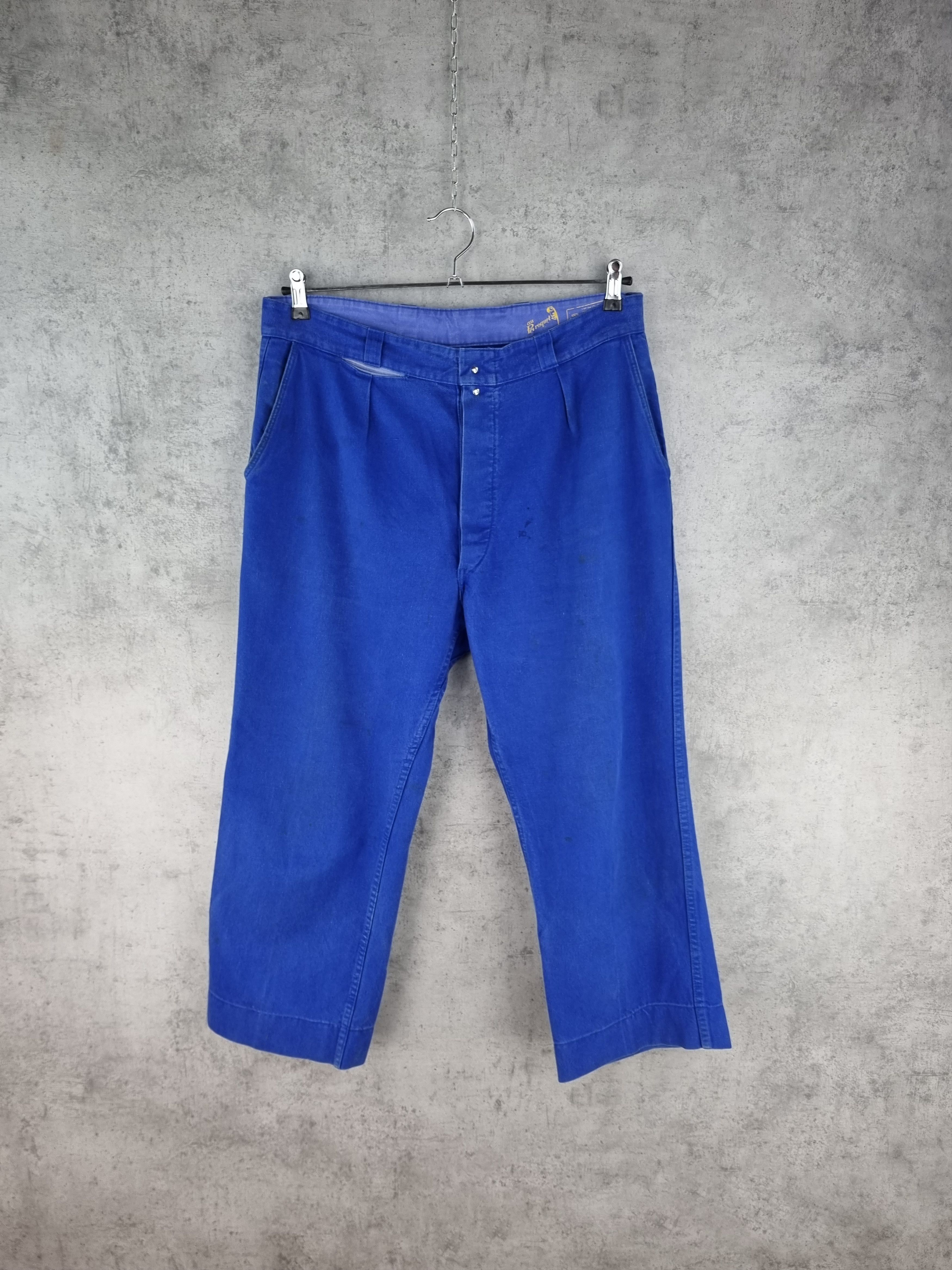 Le Laboureur × Vetra Rare 70s LE PEROQUET French Worker Pants(Brad Pitt) Size US 34 / EU 50 - 16 Thumbnail
