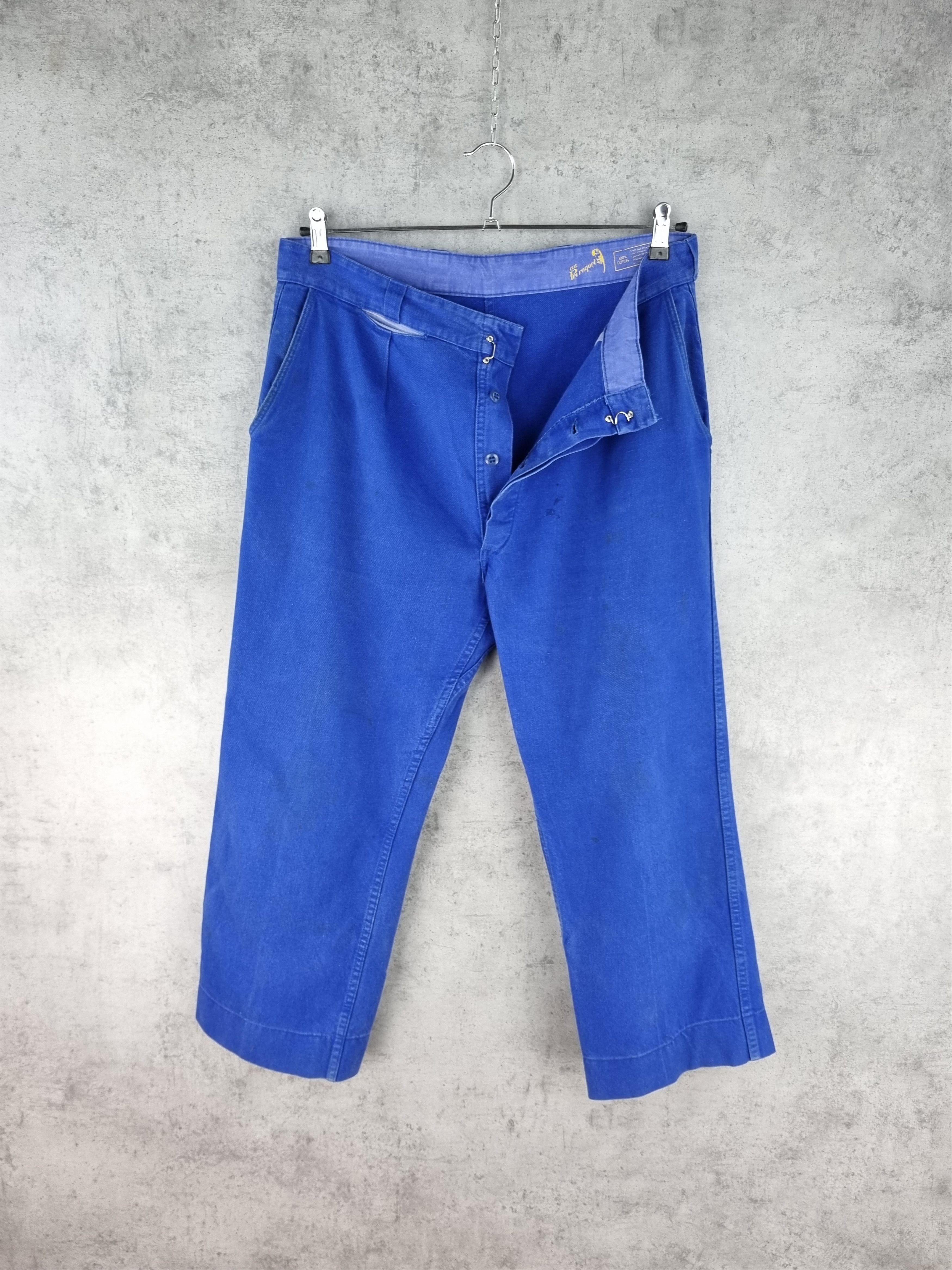 Le Laboureur × Vetra Rare 70s LE PEROQUET French Worker Pants(Brad Pitt) Size US 34 / EU 50 - 15 Thumbnail