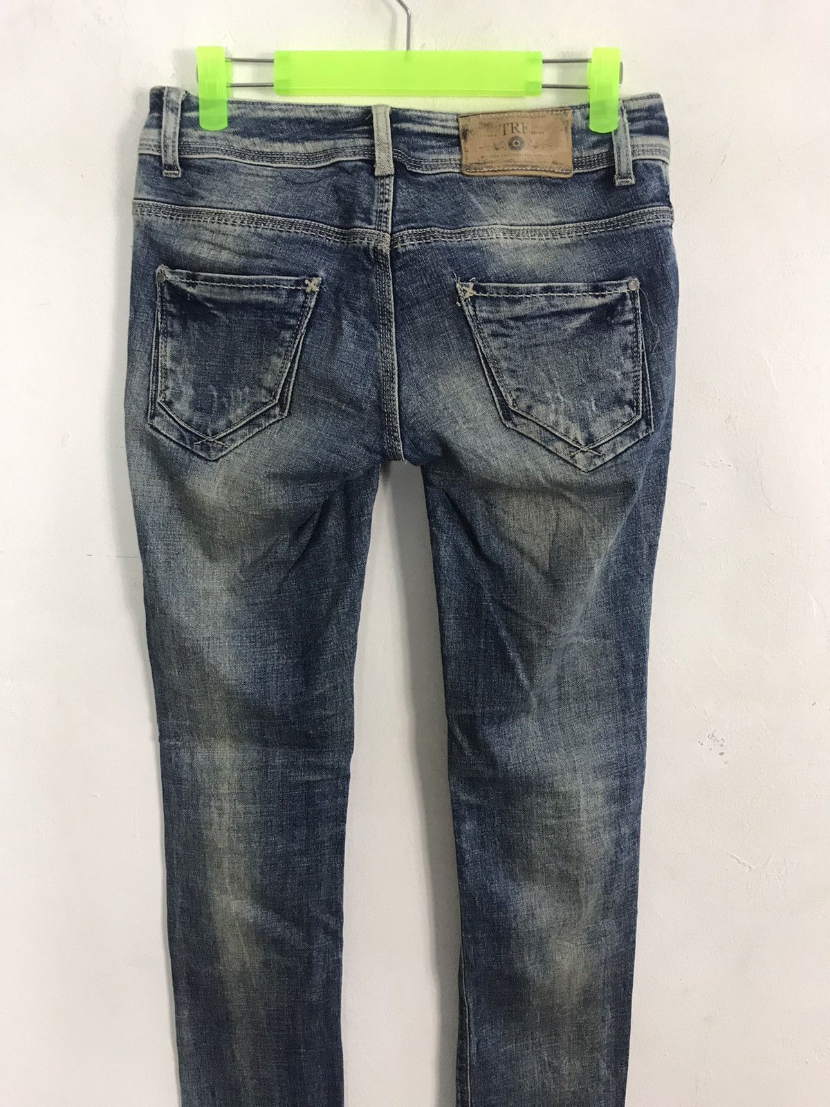Japanese Brand × Vintage Vtg Trf Denim Skinny Fit Cut Style Pant Distressed Denim Size US 28 / EU 44 - 4 Thumbnail