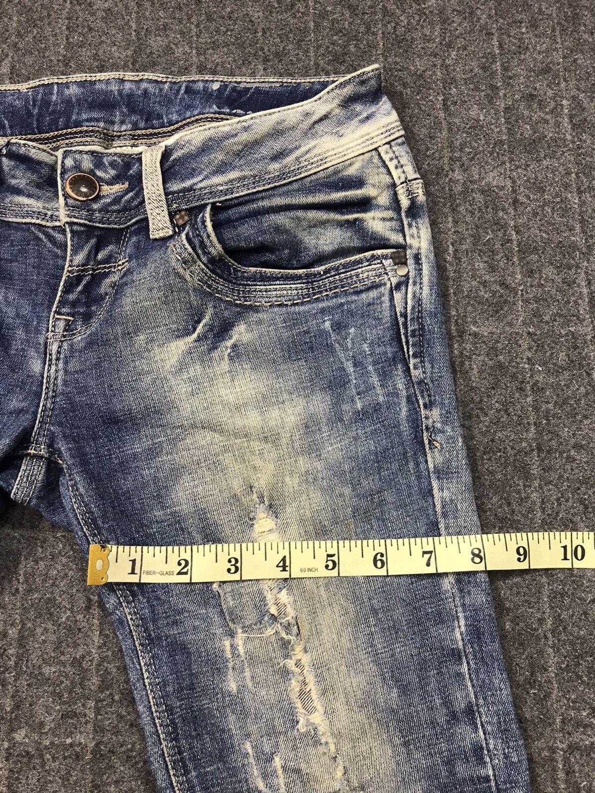Japanese Brand × Vintage Vtg Trf Denim Skinny Fit Cut Style Pant Distressed Denim Size US 28 / EU 44 - 12 Thumbnail