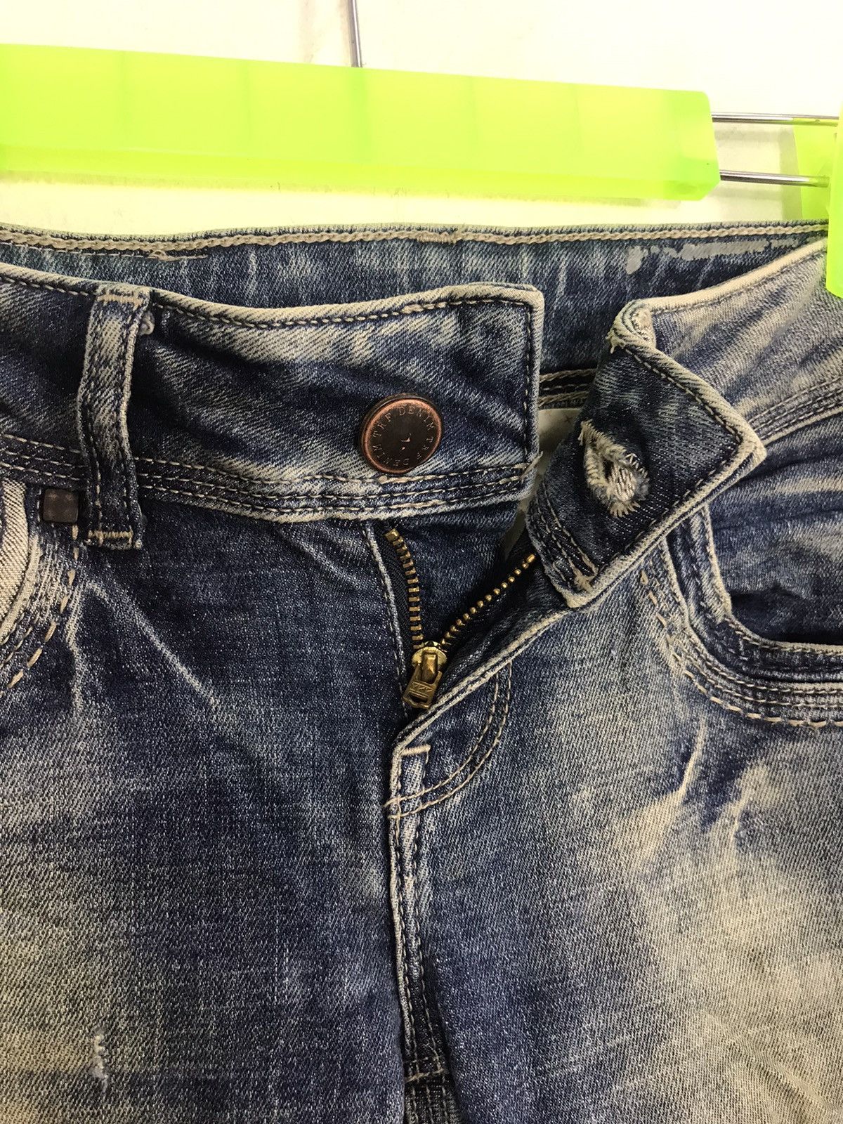 Japanese Brand × Vintage Vtg Trf Denim Skinny Fit Cut Style Pant Distressed Denim Size US 28 / EU 44 - 3 Thumbnail
