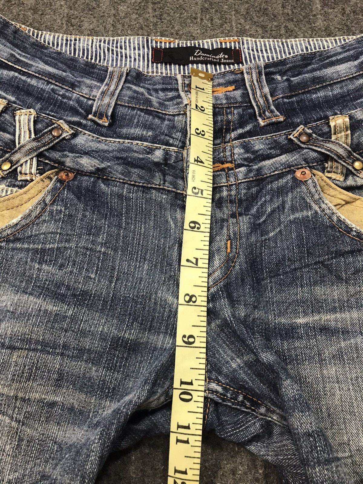 Japanese Brand × Vintage Double Waist Jean Pant Dominated Straight Cut Size US 30 / EU 46 - 11 Thumbnail
