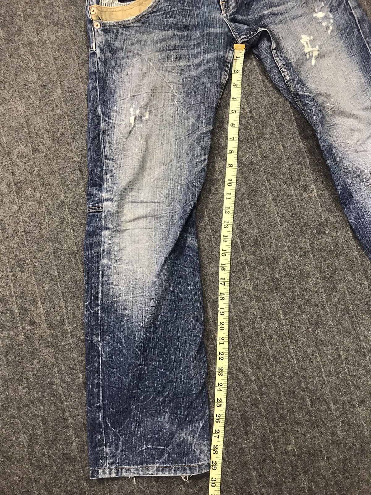 Japanese Brand × Vintage Double Waist Jean Pant Dominated Straight Cut Size US 30 / EU 46 - 10 Thumbnail
