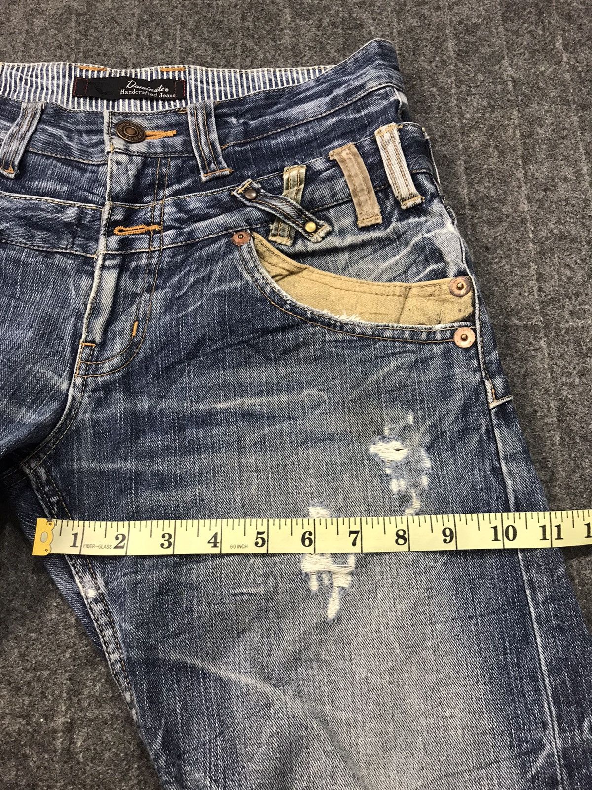 Japanese Brand × Vintage Double Waist Jean Pant Dominated Straight Cut Size US 30 / EU 46 - 12 Thumbnail