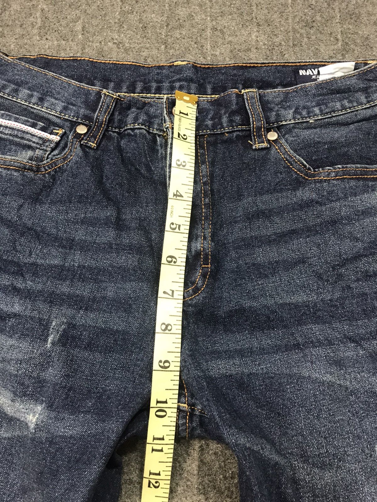 Old Navy Navy Jeans 1936 Japanese Brand Regular Fits Selvedge Size US 30 / EU 46 - 11 Thumbnail