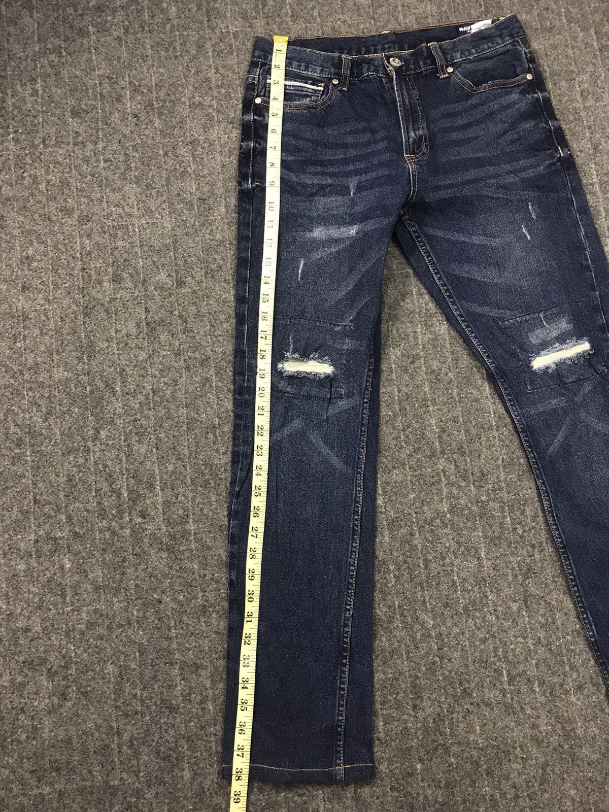 Old Navy Navy Jeans 1936 Japanese Brand Regular Fits Selvedge Size US 30 / EU 46 - 9 Thumbnail