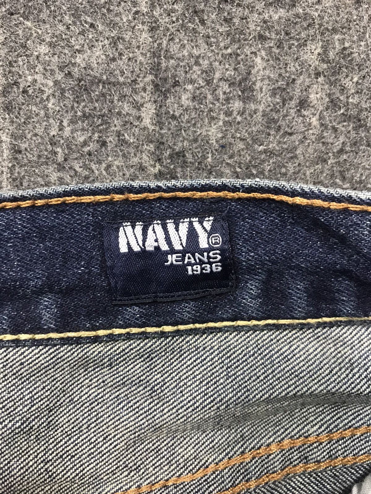 Old Navy Navy Jeans 1936 Japanese Brand Regular Fits Selvedge Size US 30 / EU 46 - 5 Thumbnail