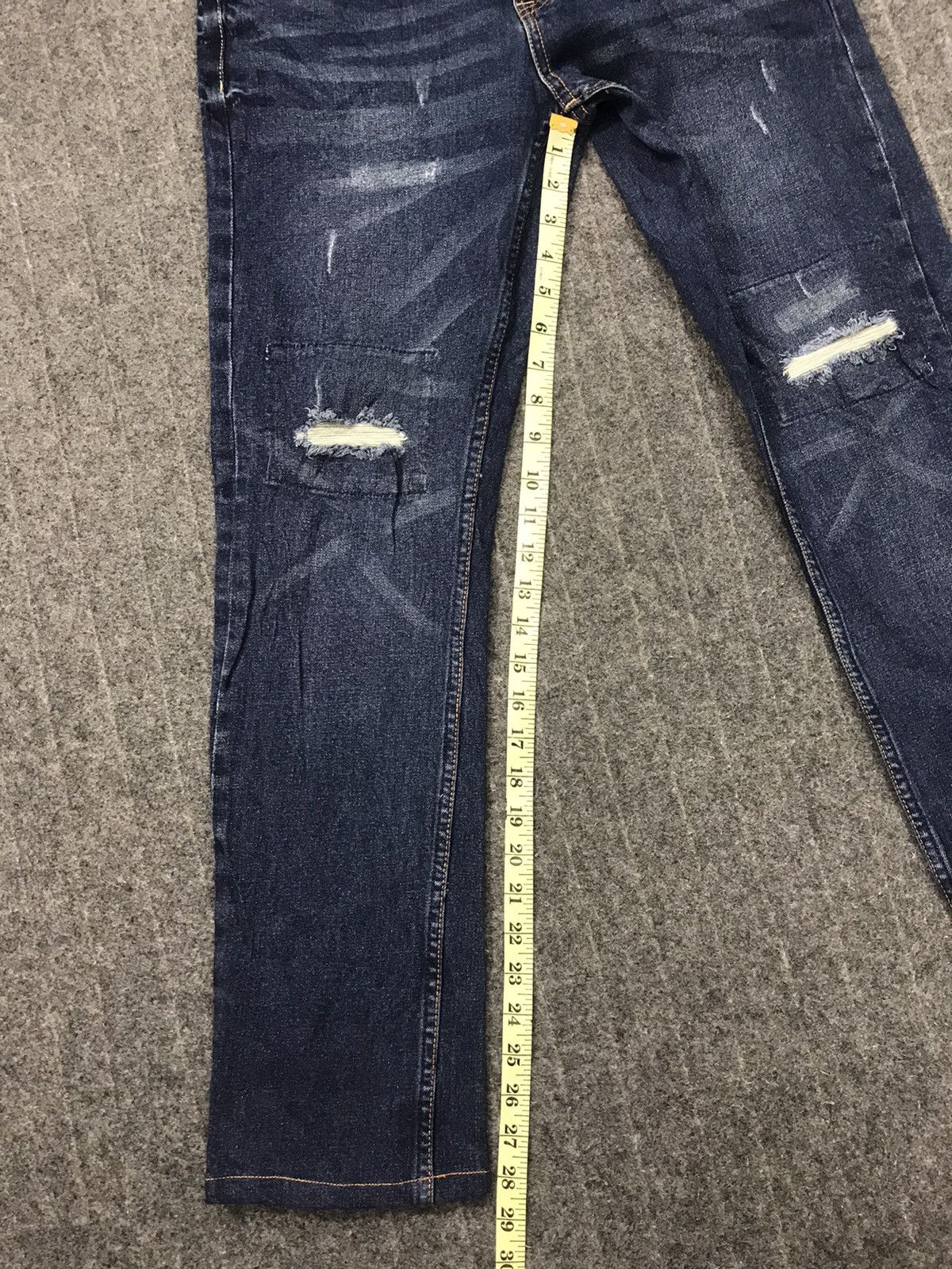 Old Navy Navy Jeans 1936 Japanese Brand Regular Fits Selvedge Size US 30 / EU 46 - 10 Thumbnail