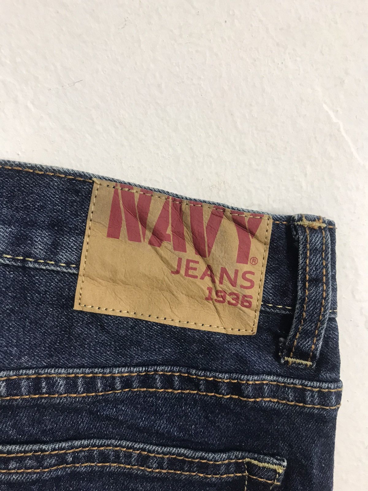 Old Navy Navy Jeans 1936 Japanese Brand Regular Fits Selvedge Size US 30 / EU 46 - 4 Thumbnail