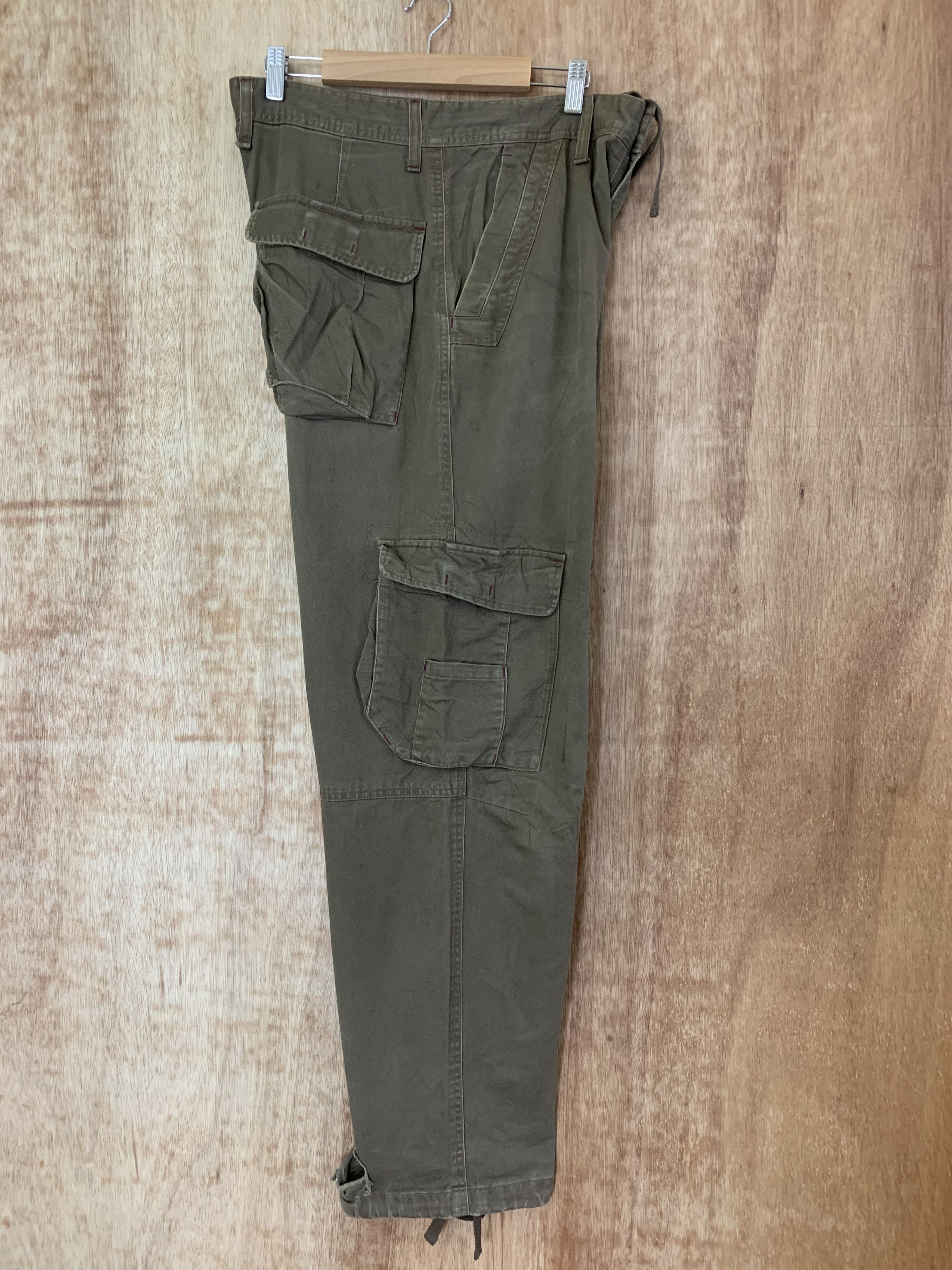 Japanese Brand Cargo Pants Brown Multipocket Utility Pants Travis Scott Size US 31 - 15 Thumbnail