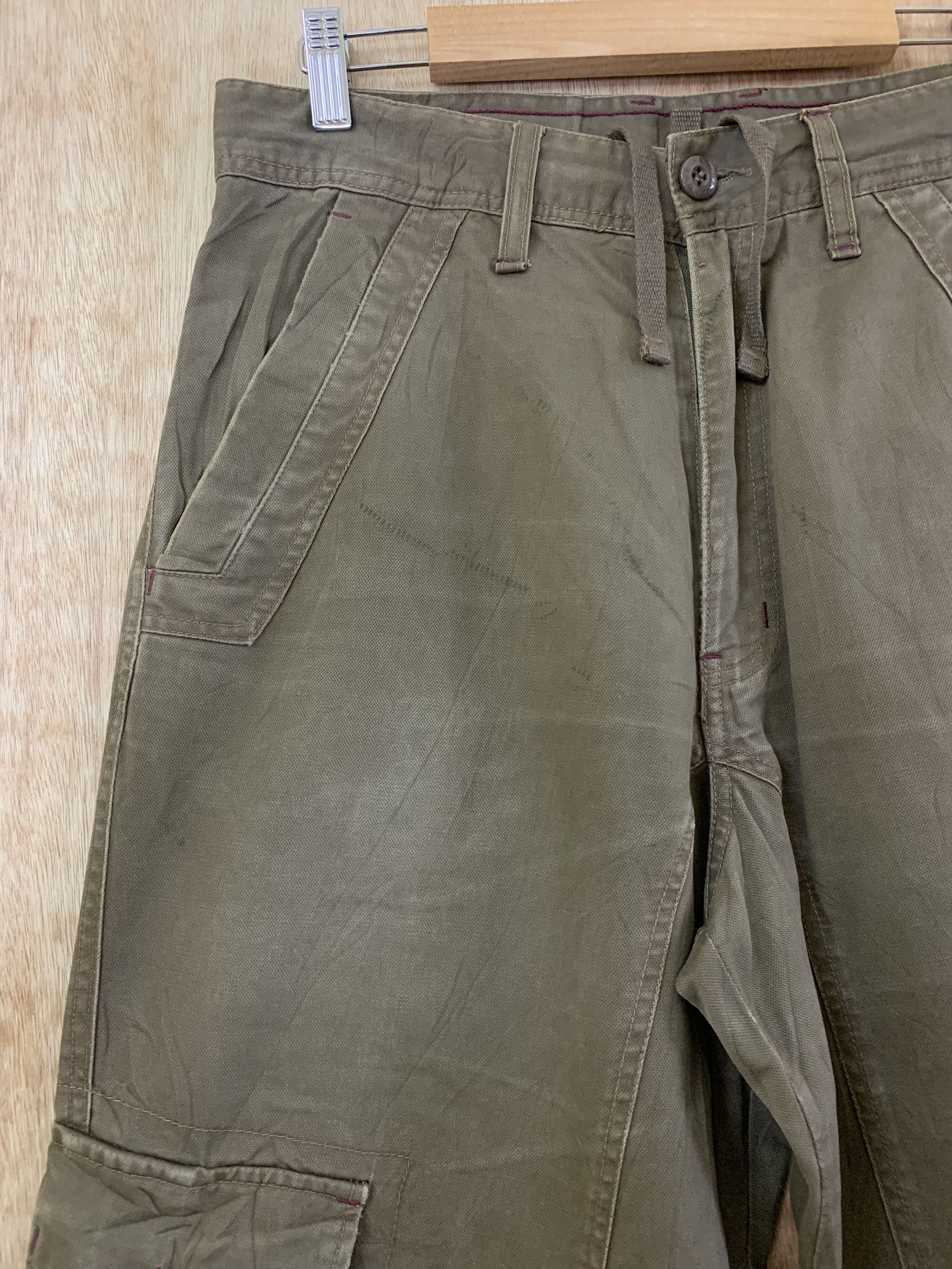 Japanese Brand Cargo Pants Brown Multipocket Utility Pants Travis Scott Size US 31 - 5 Thumbnail