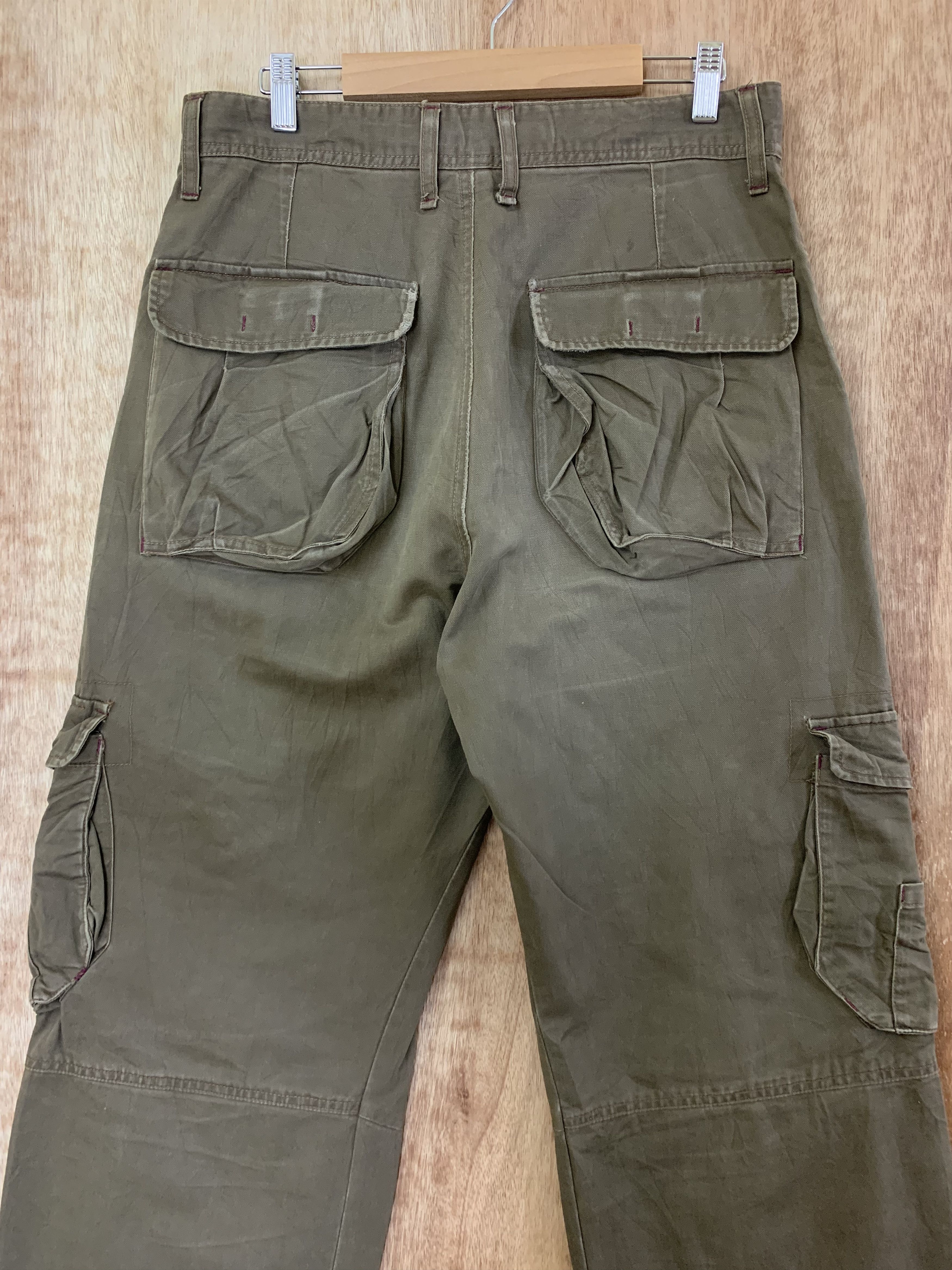 Japanese Brand Cargo Pants Brown Multipocket Utility Pants Travis Scott Size US 31 - 11 Thumbnail