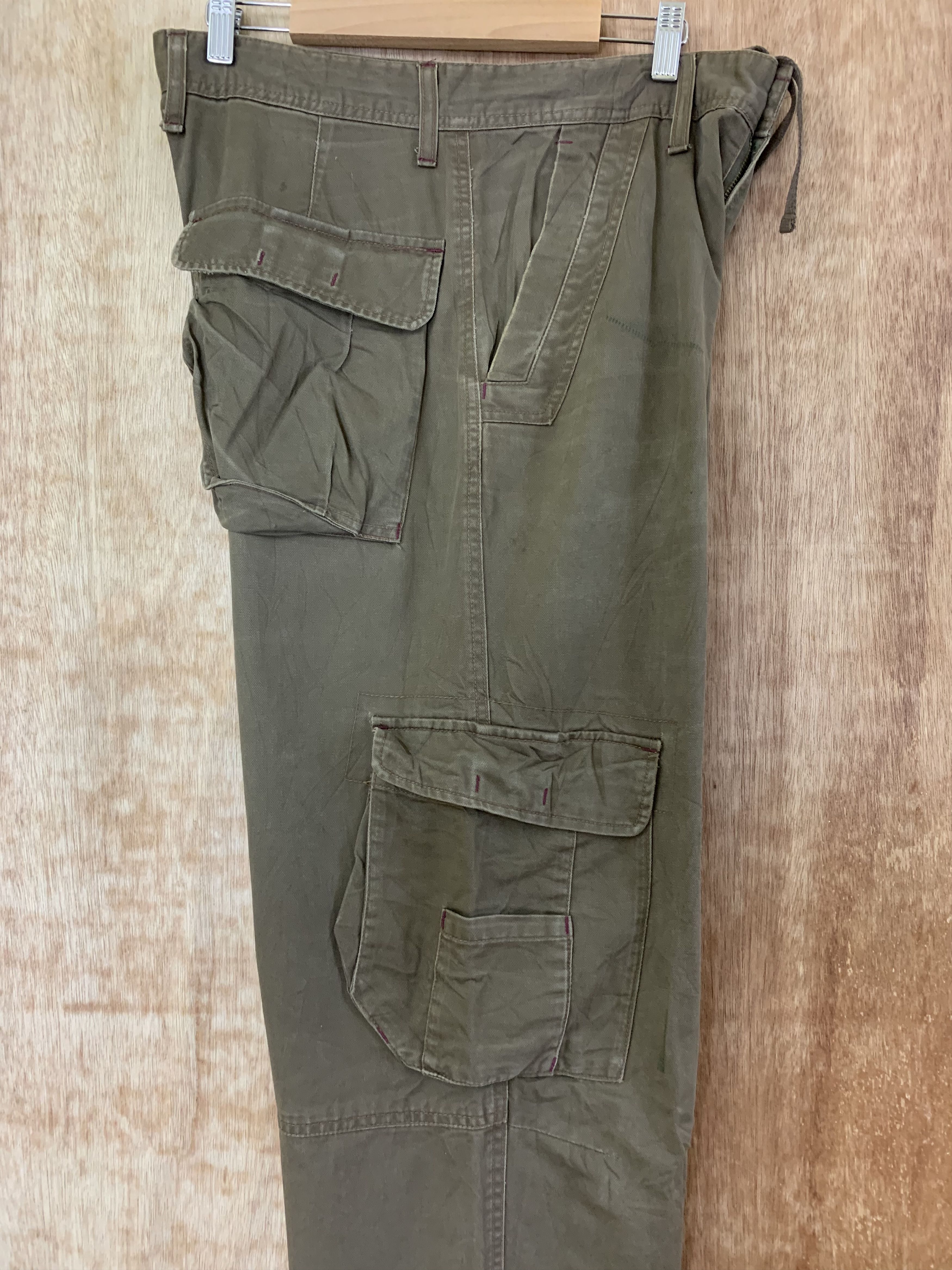 Japanese Brand Cargo Pants Brown Multipocket Utility Pants Travis Scott Size US 31 - 16 Thumbnail