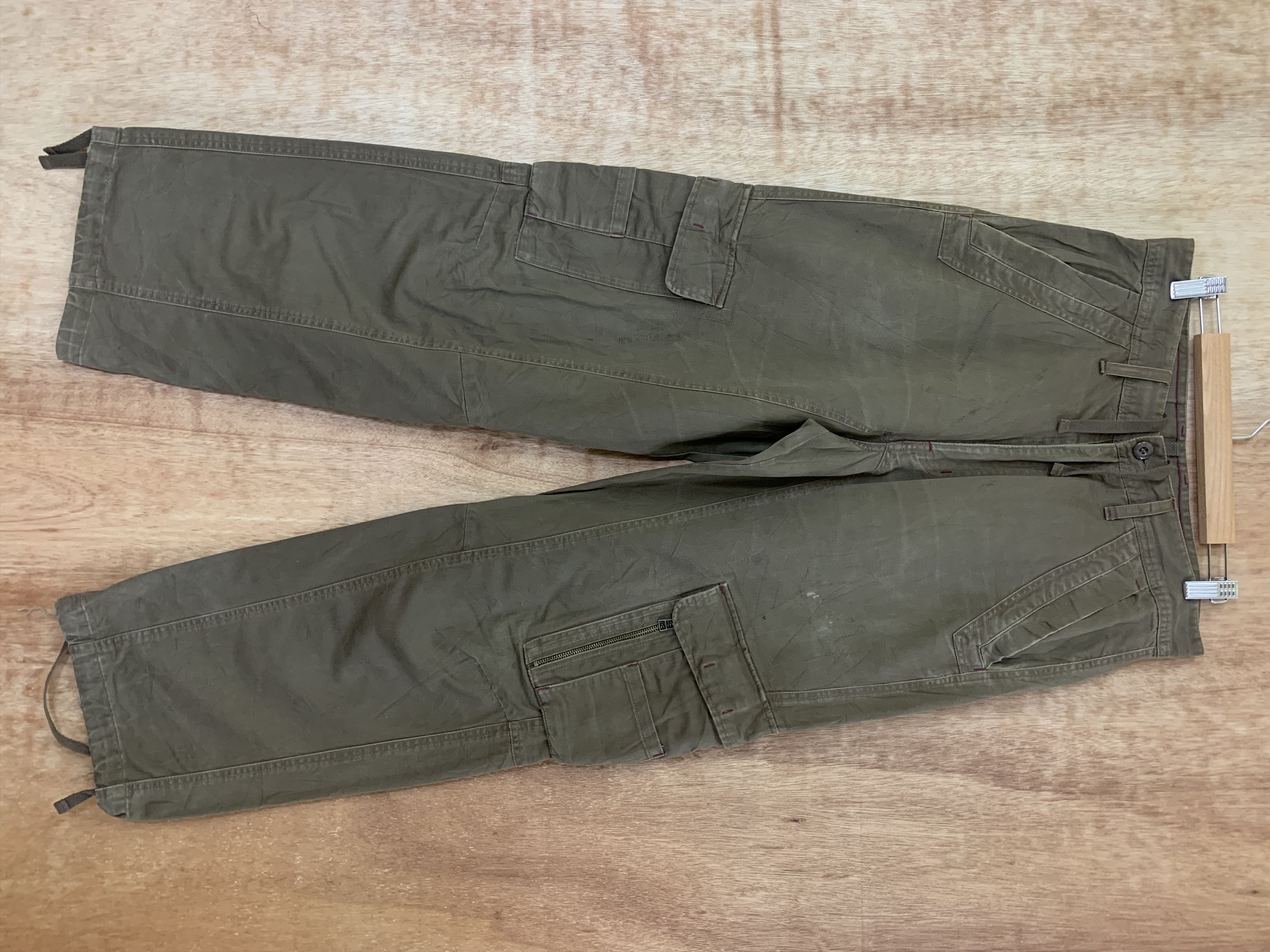 image of Vintage Cargo Pants Brown Multipocket Utility Pants Travis Scott, Men's (Size 31)