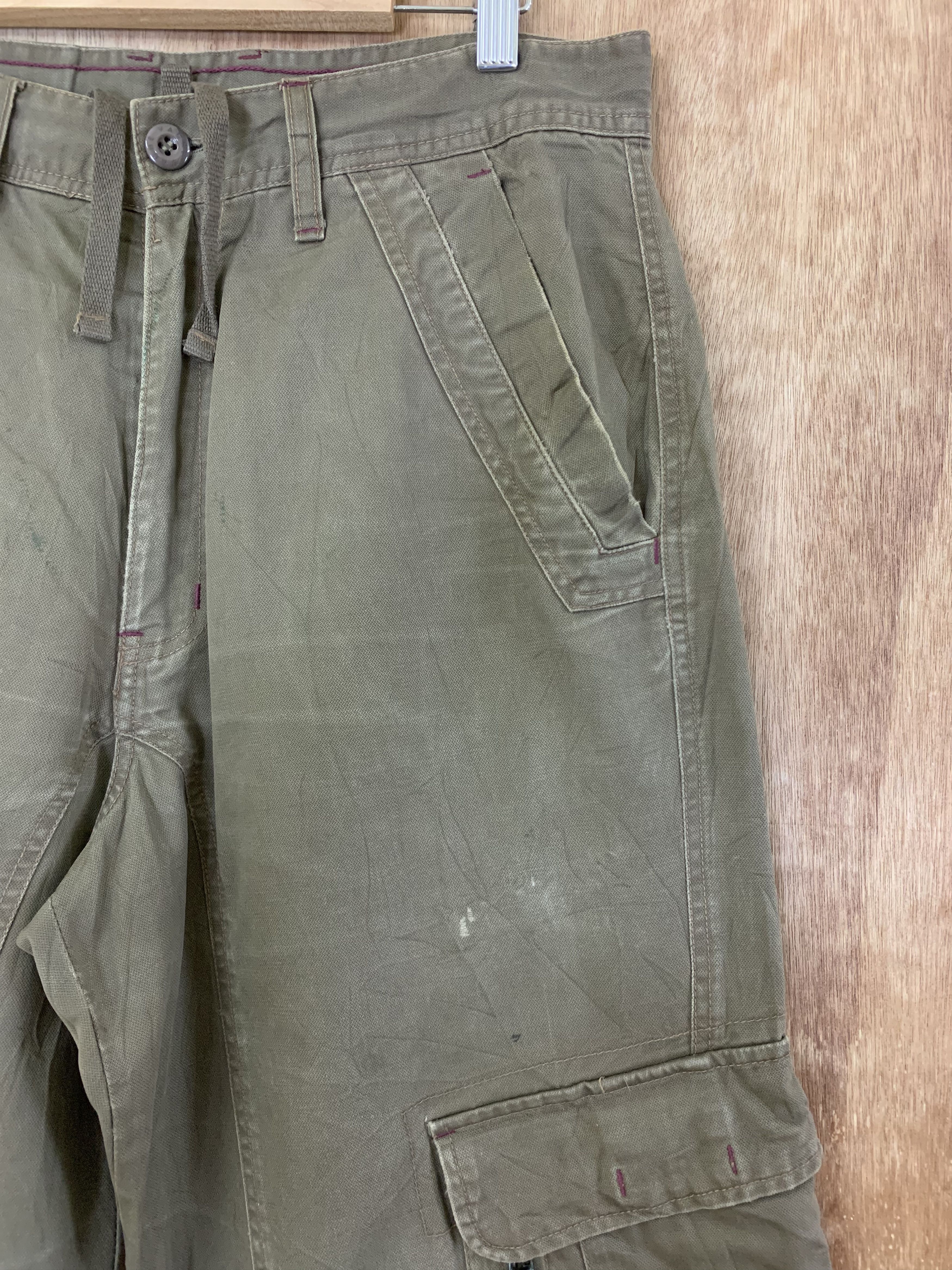 Japanese Brand Cargo Pants Brown Multipocket Utility Pants Travis Scott Size US 31 - 6 Thumbnail
