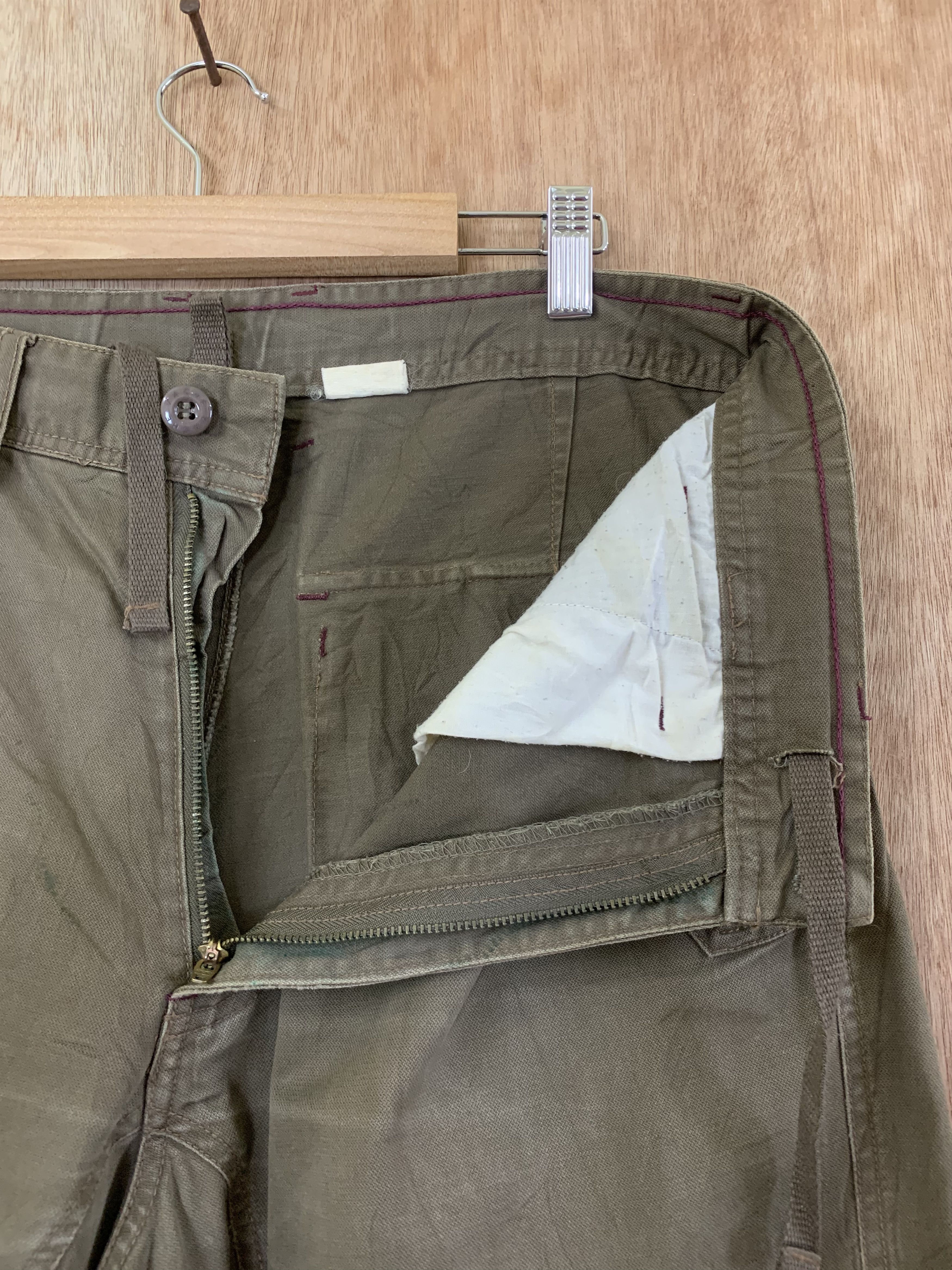 Japanese Brand Cargo Pants Brown Multipocket Utility Pants Travis Scott Size US 31 - 10 Thumbnail