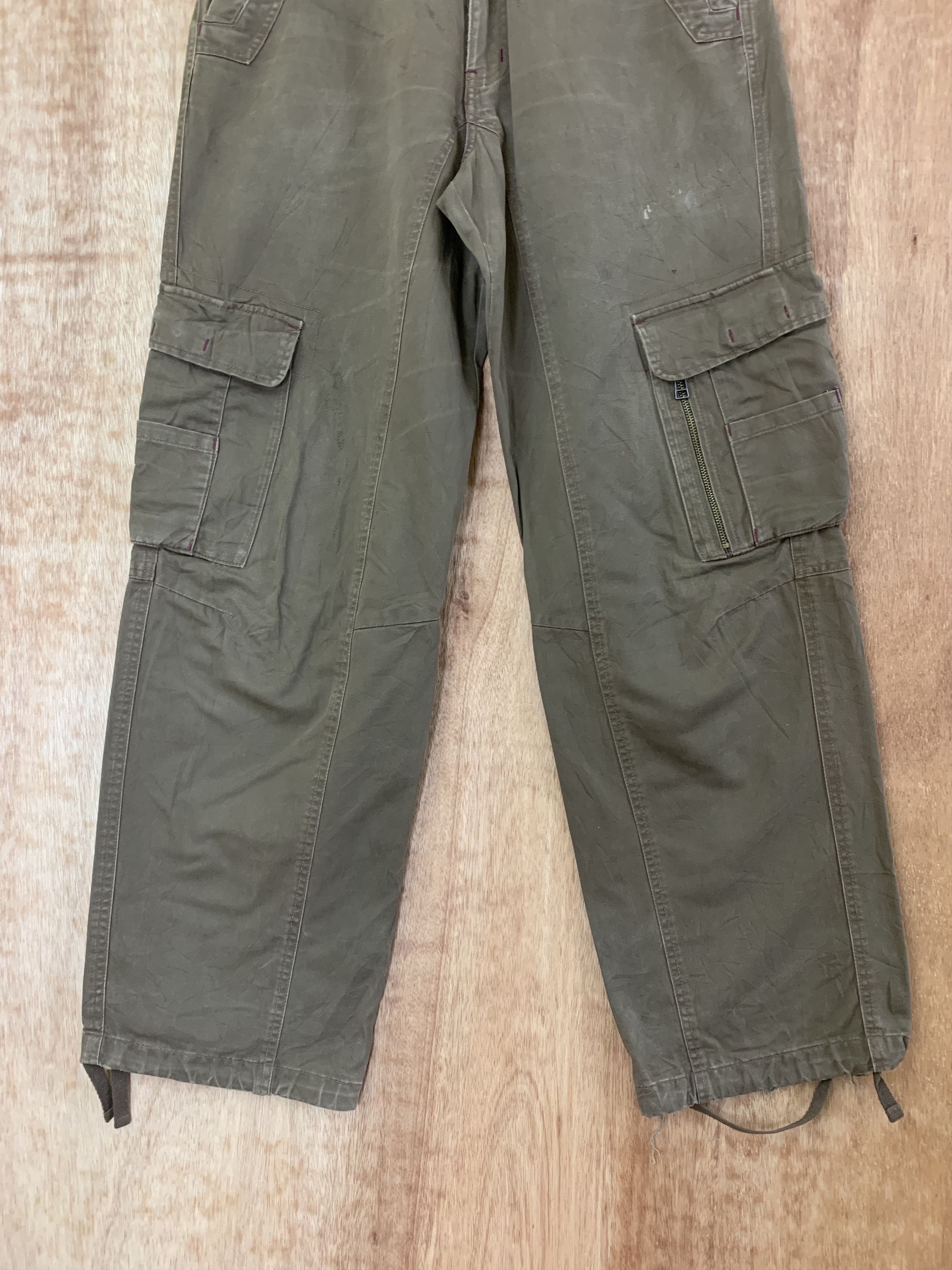 Japanese Brand Cargo Pants Brown Multipocket Utility Pants Travis Scott Size US 31 - 4 Thumbnail