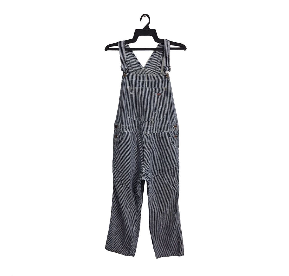 Japanese Brand Hickory Cosmo Stanger Striped Denim Pant Workwear Carpenter Size US 34 / EU 50 - 2 Thumbnail