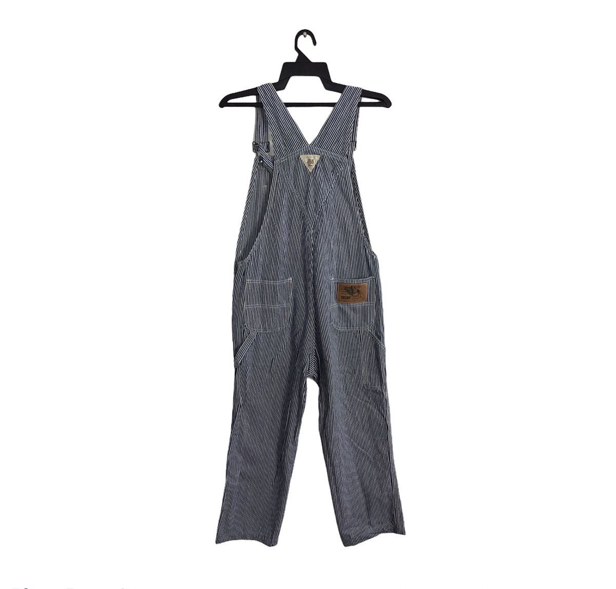 Japanese Brand Hickory Cosmo Stanger Striped Denim Pant Workwear Carpenter Size US 34 / EU 50 - 1 Thumbnail