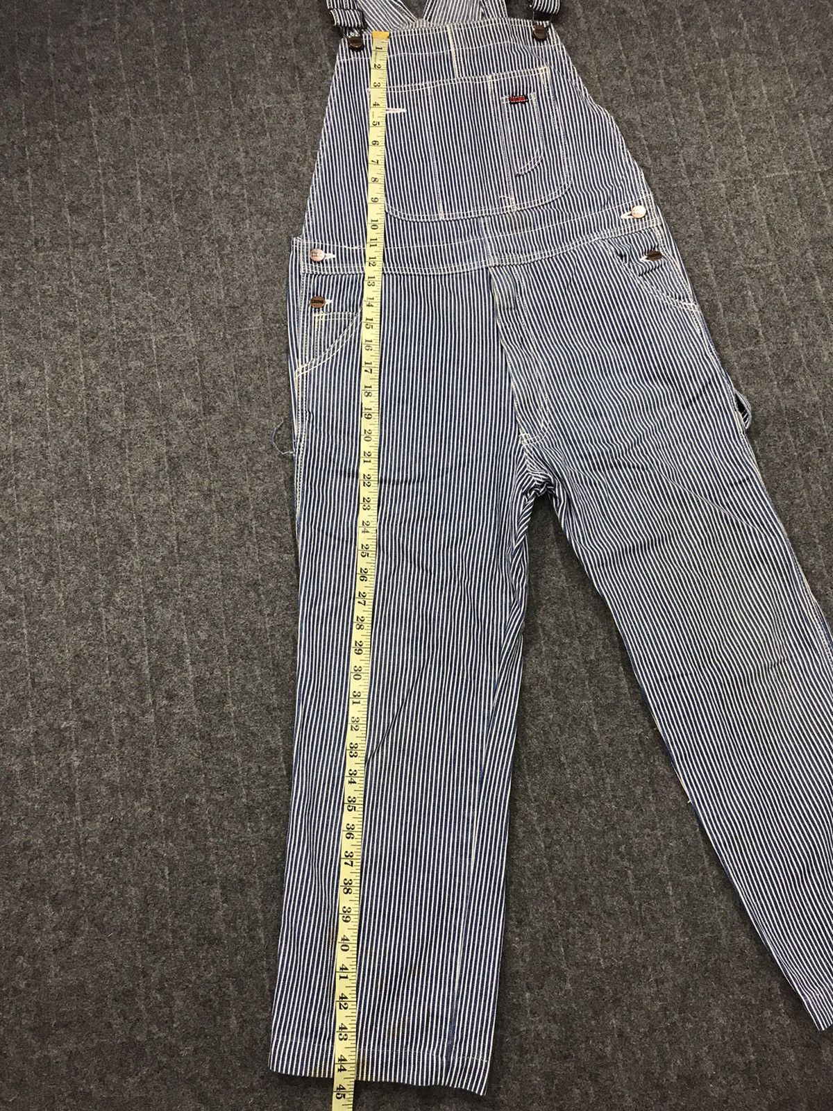 Japanese Brand Hickory Cosmo Stanger Striped Denim Pant Workwear Carpenter Size US 34 / EU 50 - 10 Thumbnail