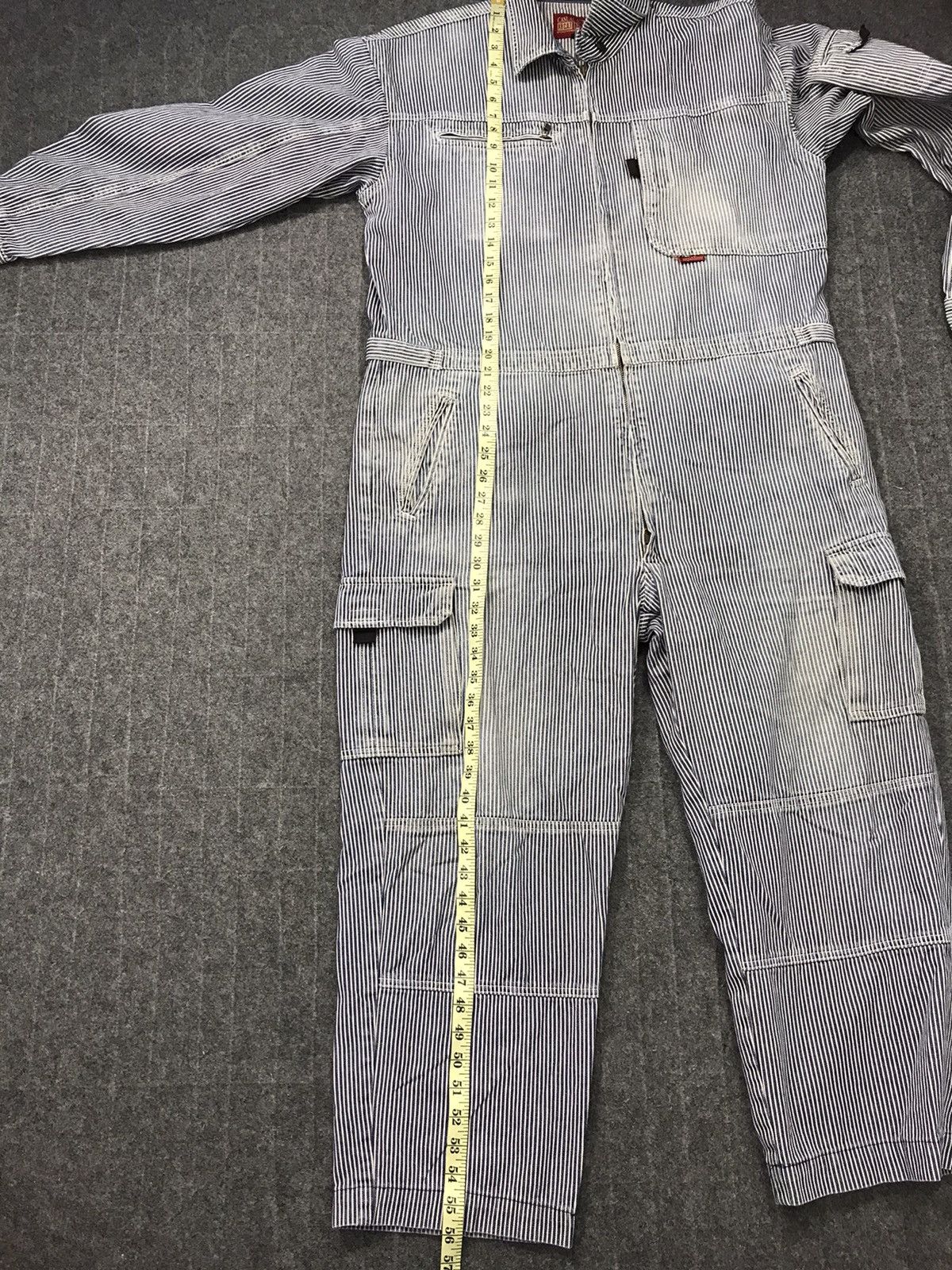 Japanese Brand Hickory KR Cat Tsunagi Striped Denim Pant Workwear Size US 42 / EU 58 - 11 Thumbnail