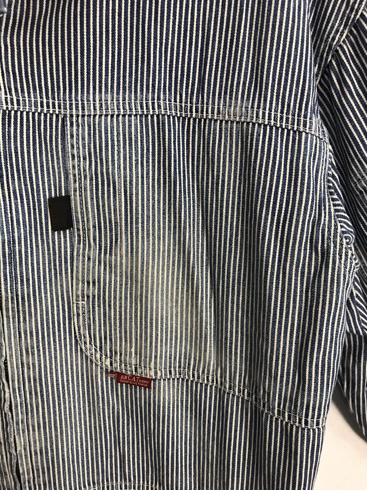 Japanese Brand Hickory KR Cat Tsunagi Striped Denim Pant Workwear Size US 42 / EU 58 - 4 Thumbnail