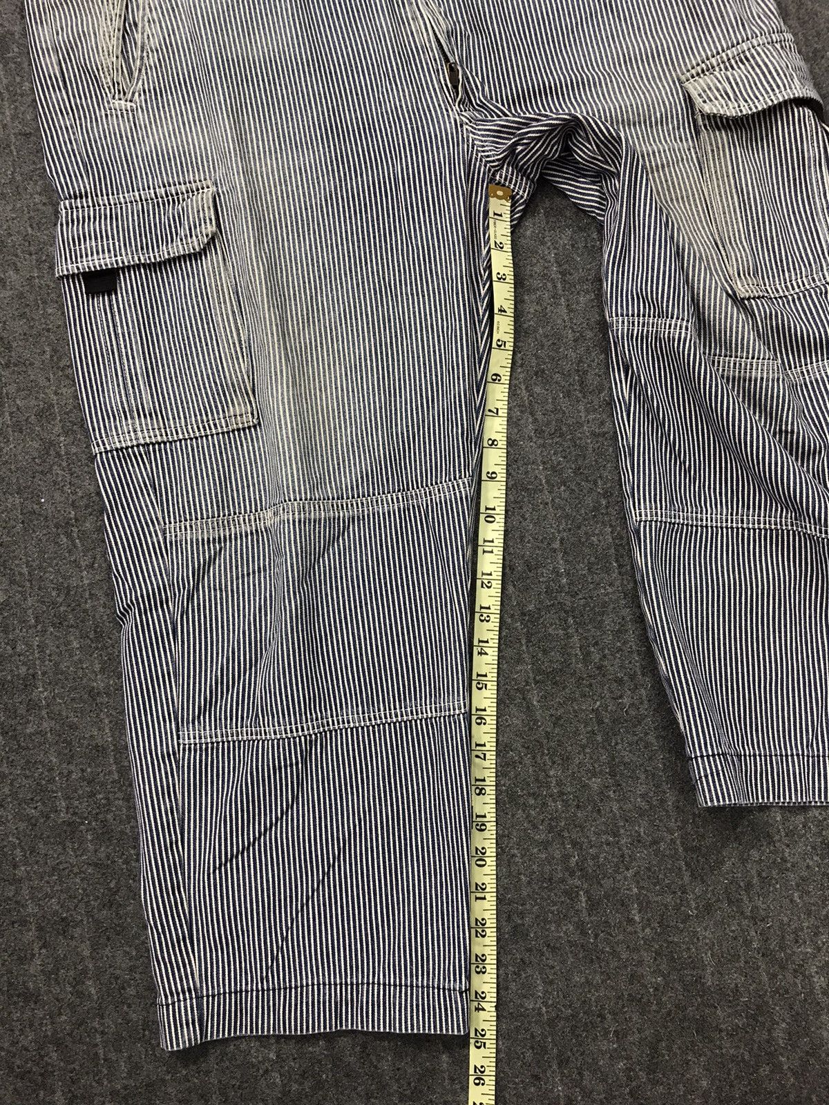 Japanese Brand Hickory KR Cat Tsunagi Striped Denim Pant Workwear Size US 42 / EU 58 - 13 Thumbnail