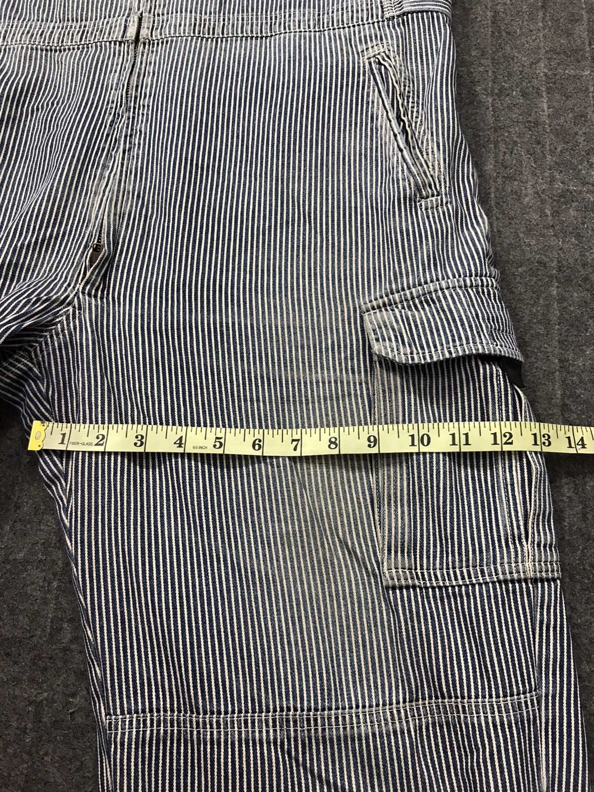 Japanese Brand Hickory KR Cat Tsunagi Striped Denim Pant Workwear Size US 42 / EU 58 - 15 Thumbnail