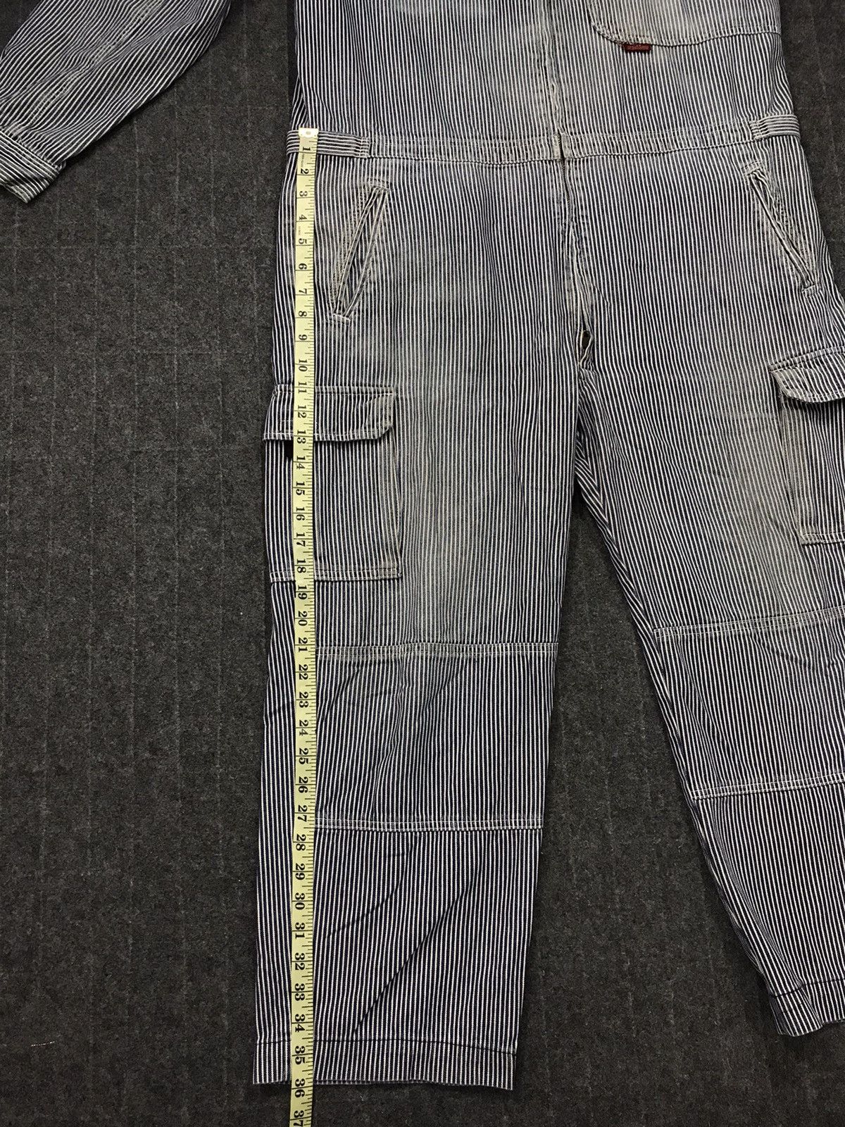 Japanese Brand Hickory KR Cat Tsunagi Striped Denim Pant Workwear Size US 42 / EU 58 - 12 Thumbnail