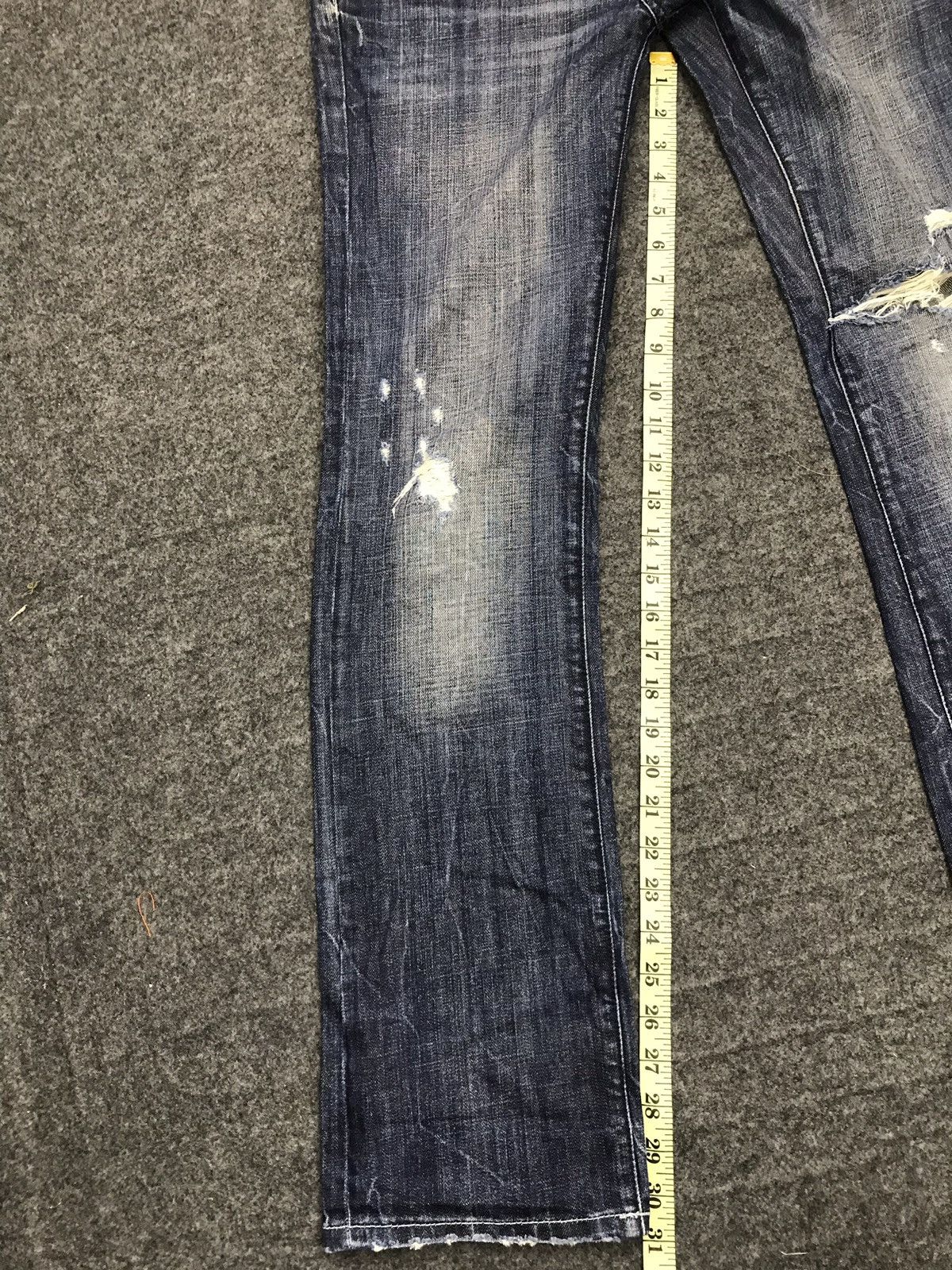Japanese Brand Colin’s 741 Rigid Turquality Turkey Denim Jeans Distressed Size US 30 / EU 46 - 13 Thumbnail